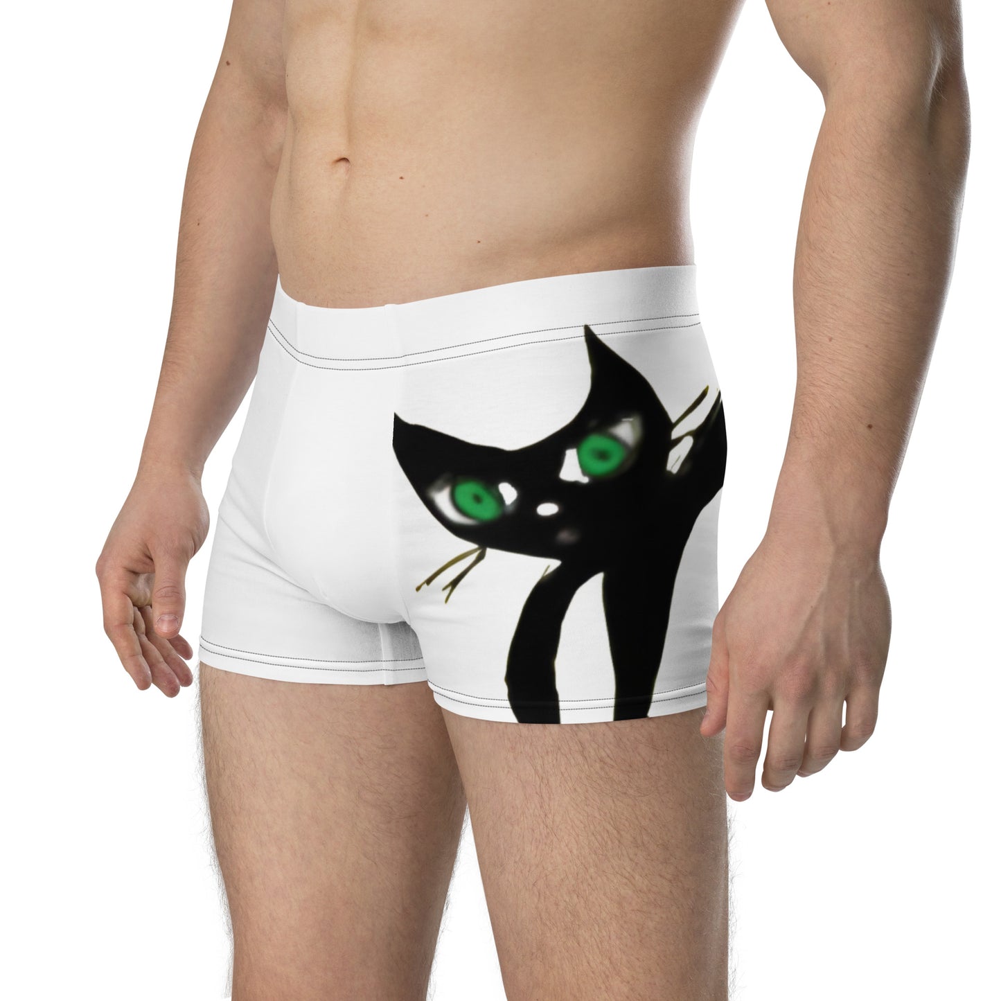 Black Cat Heart Attack Boxer Briefs