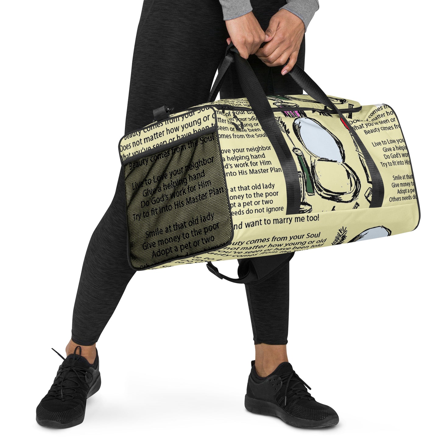 Tell Me How To Be Beautiful Duffle bag