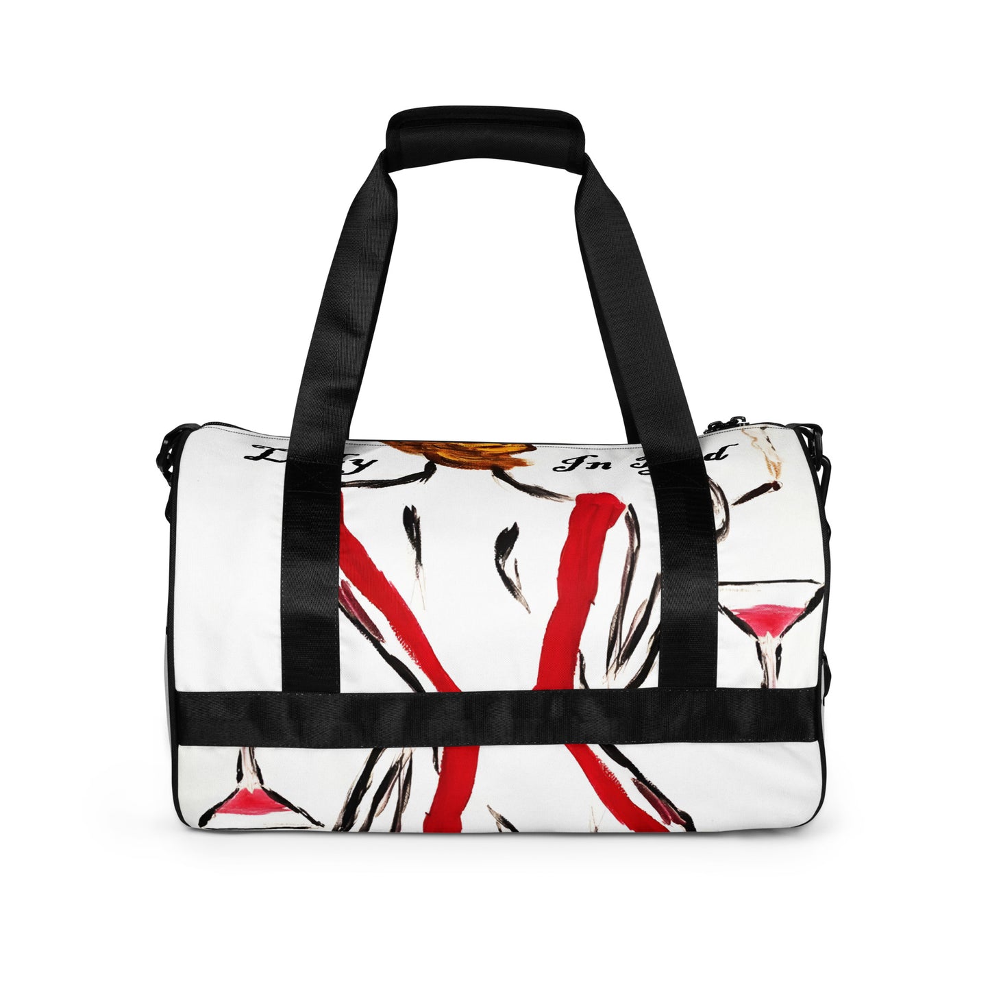Lady In Red All-over print gym bag