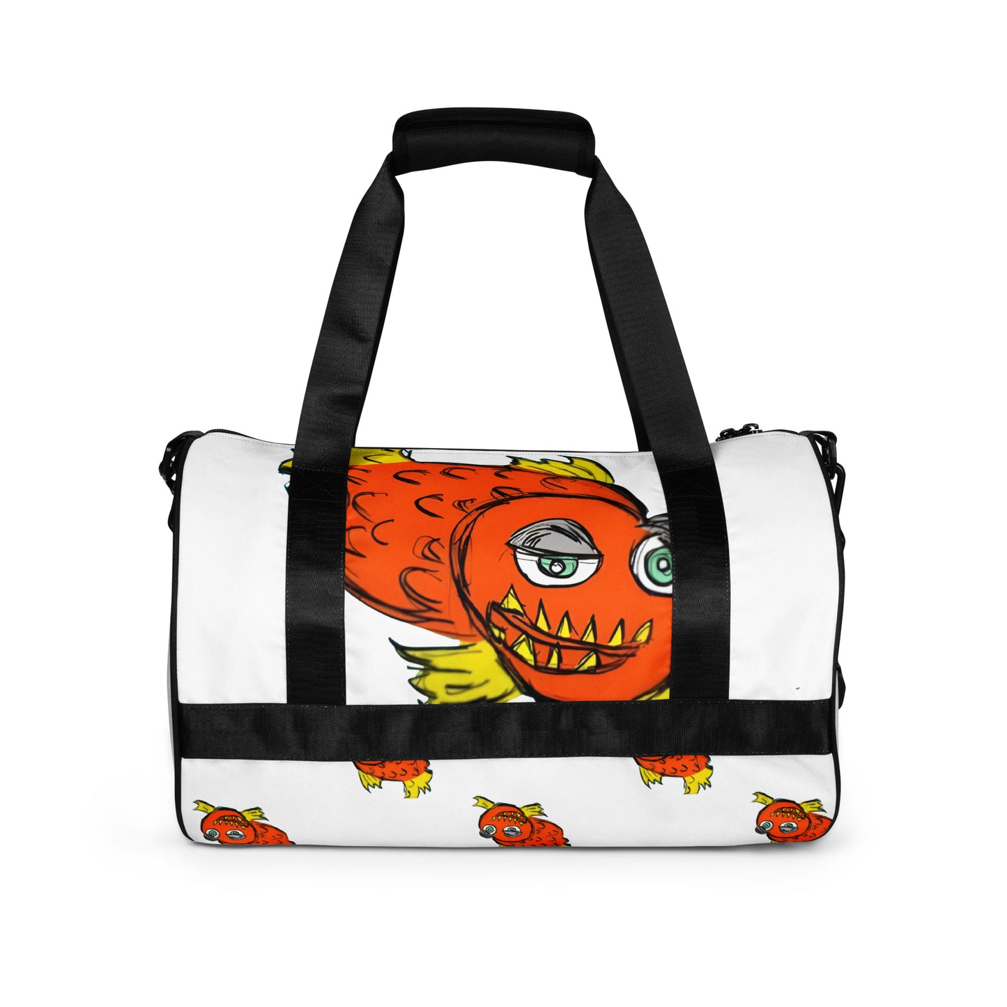 Piranha All-over print gym bag