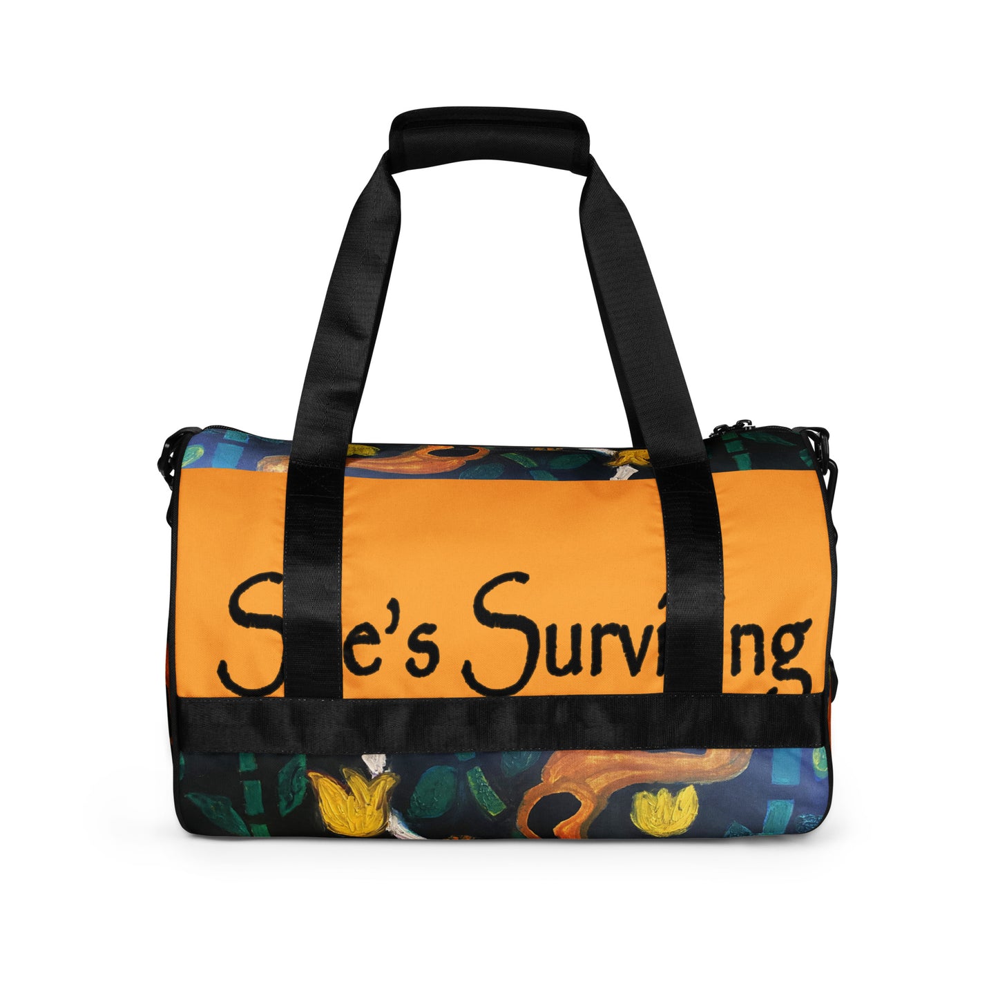 She's Surviving All-over print gym bag