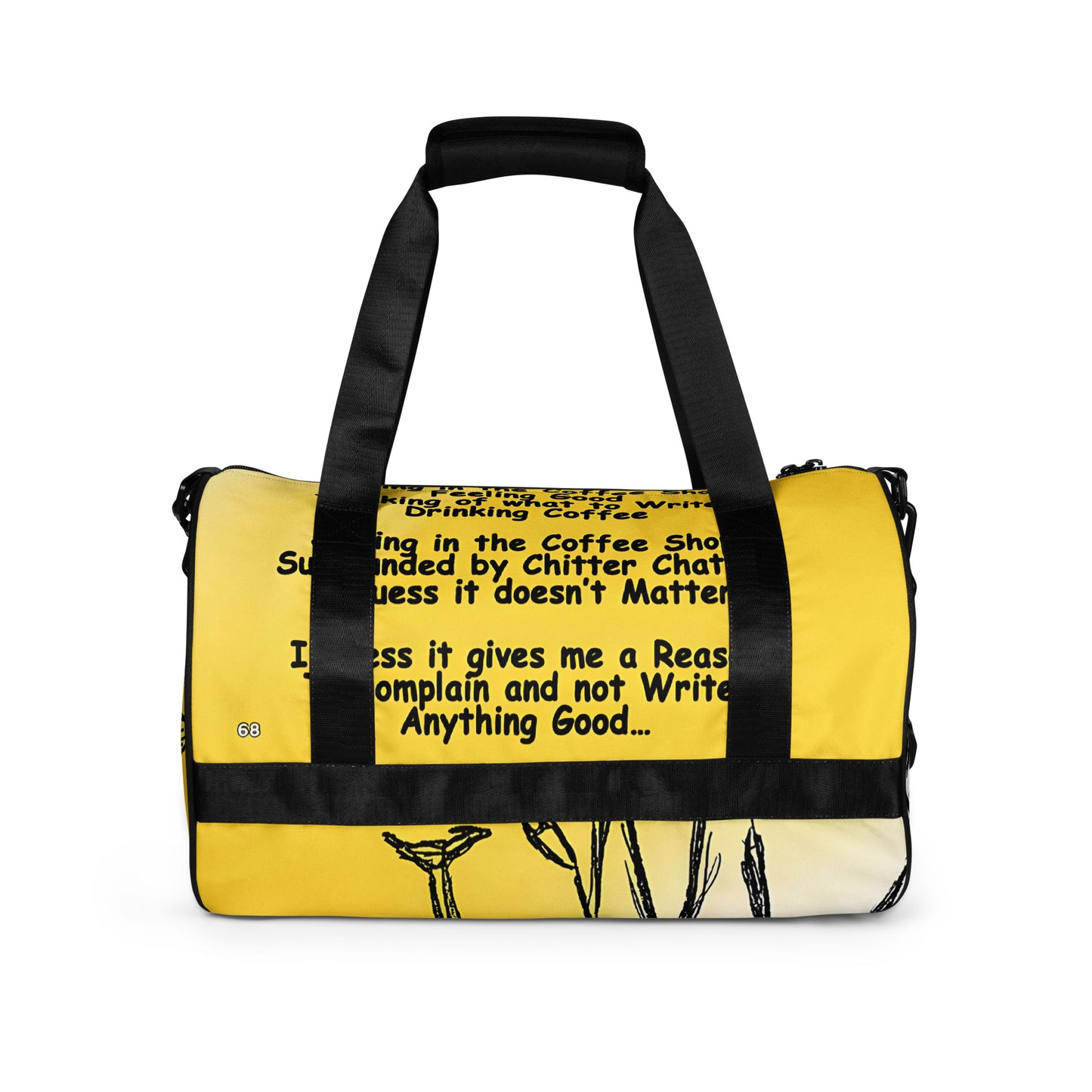 Coffee Shop All-over print gym bag