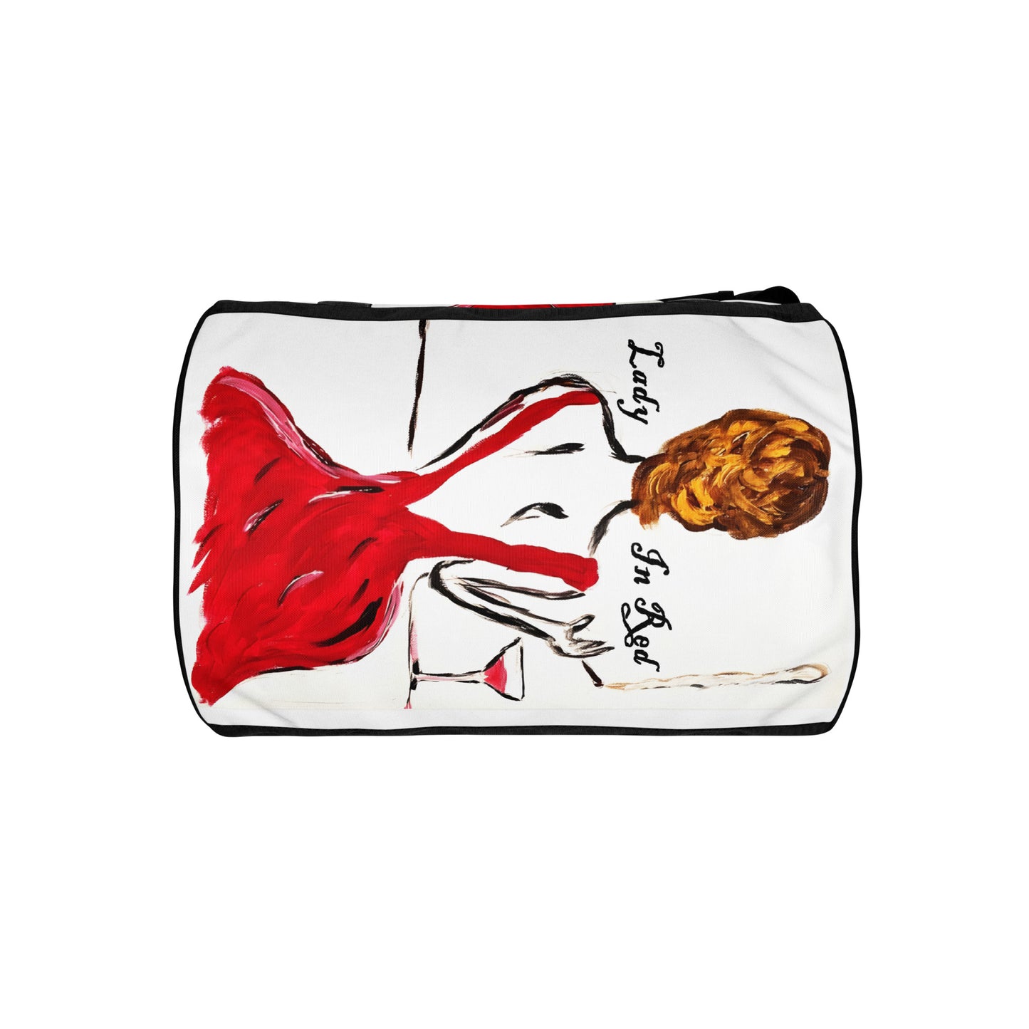 Lady In Red All-over print gym bag