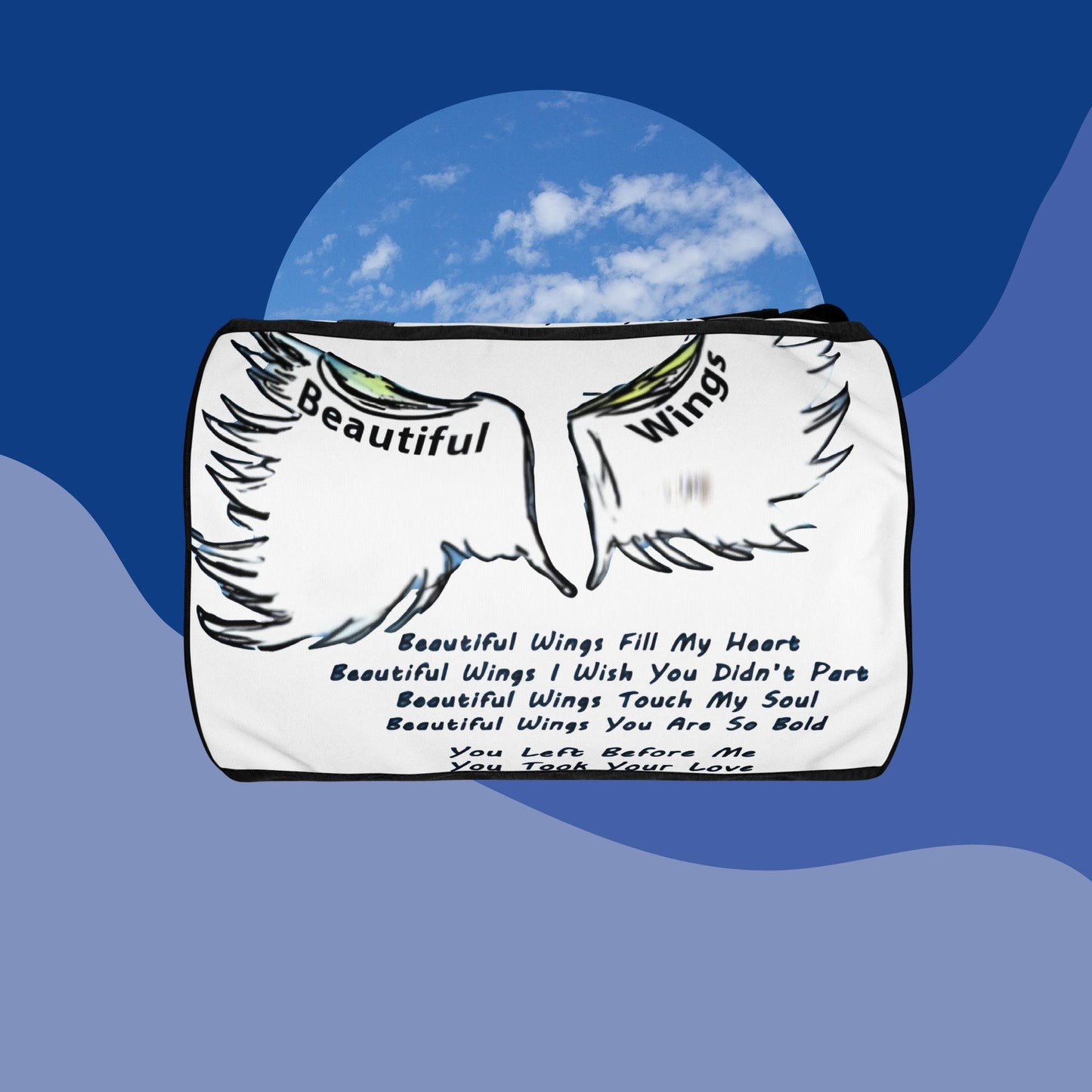 Beautiful Wings All-over print gym bag