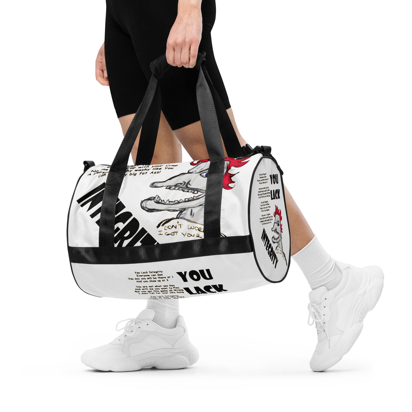You Lack Integrity All-over print gym bag