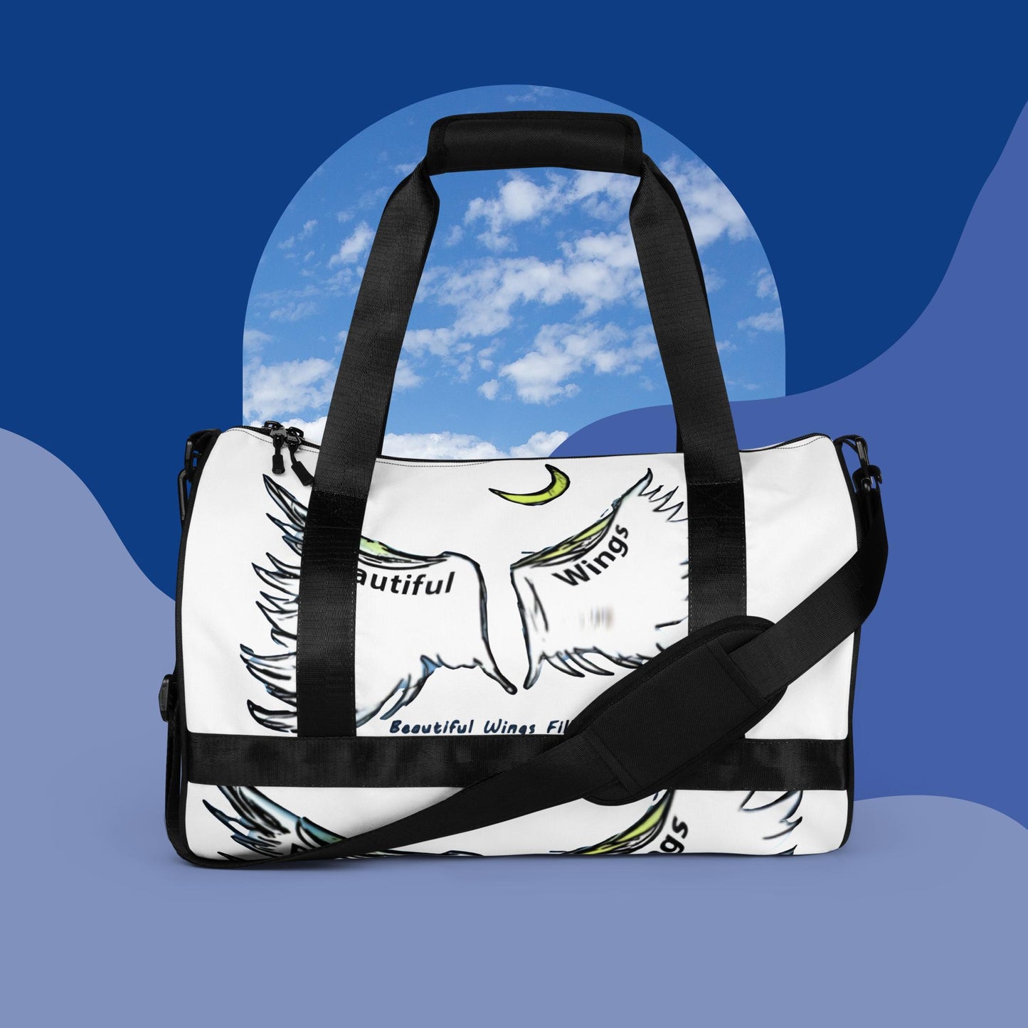 Beautiful Wings All-over print gym bag
