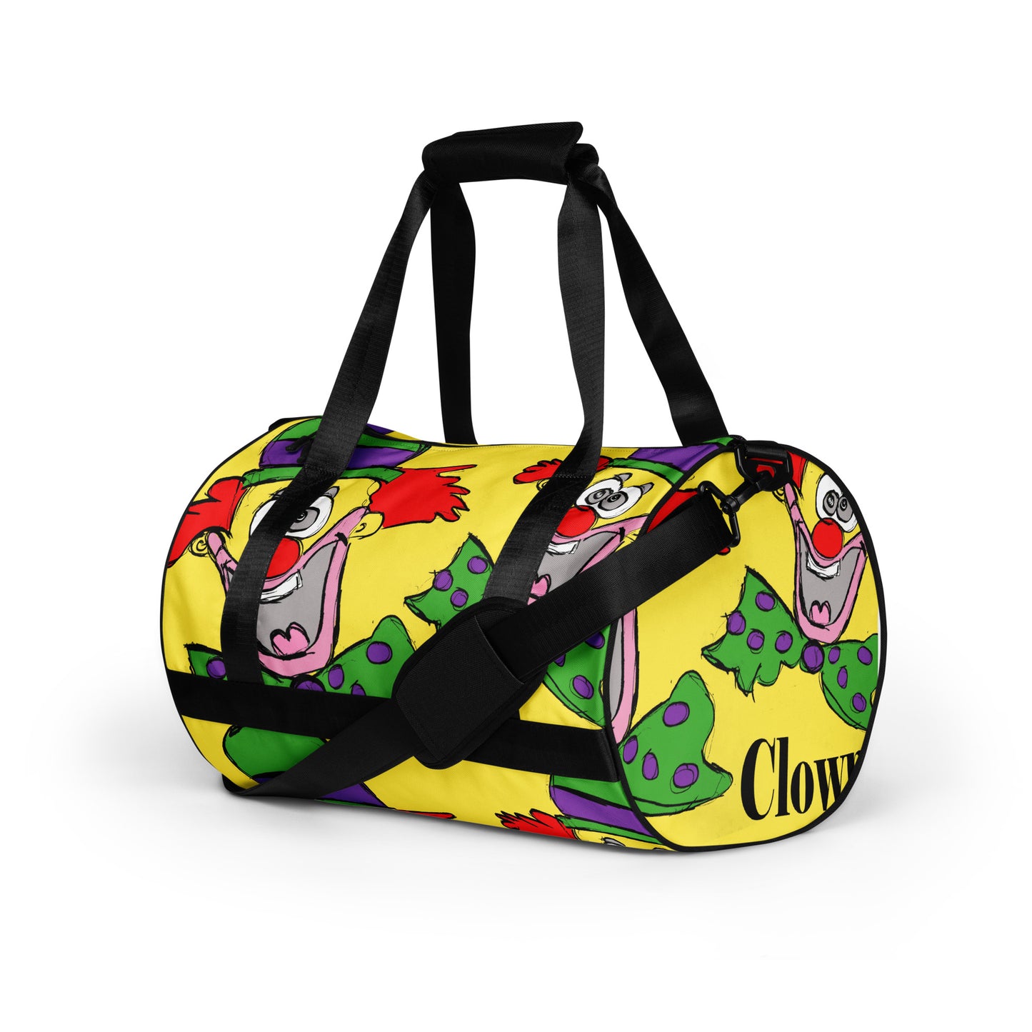 Clown Around Town All-over print gym bag