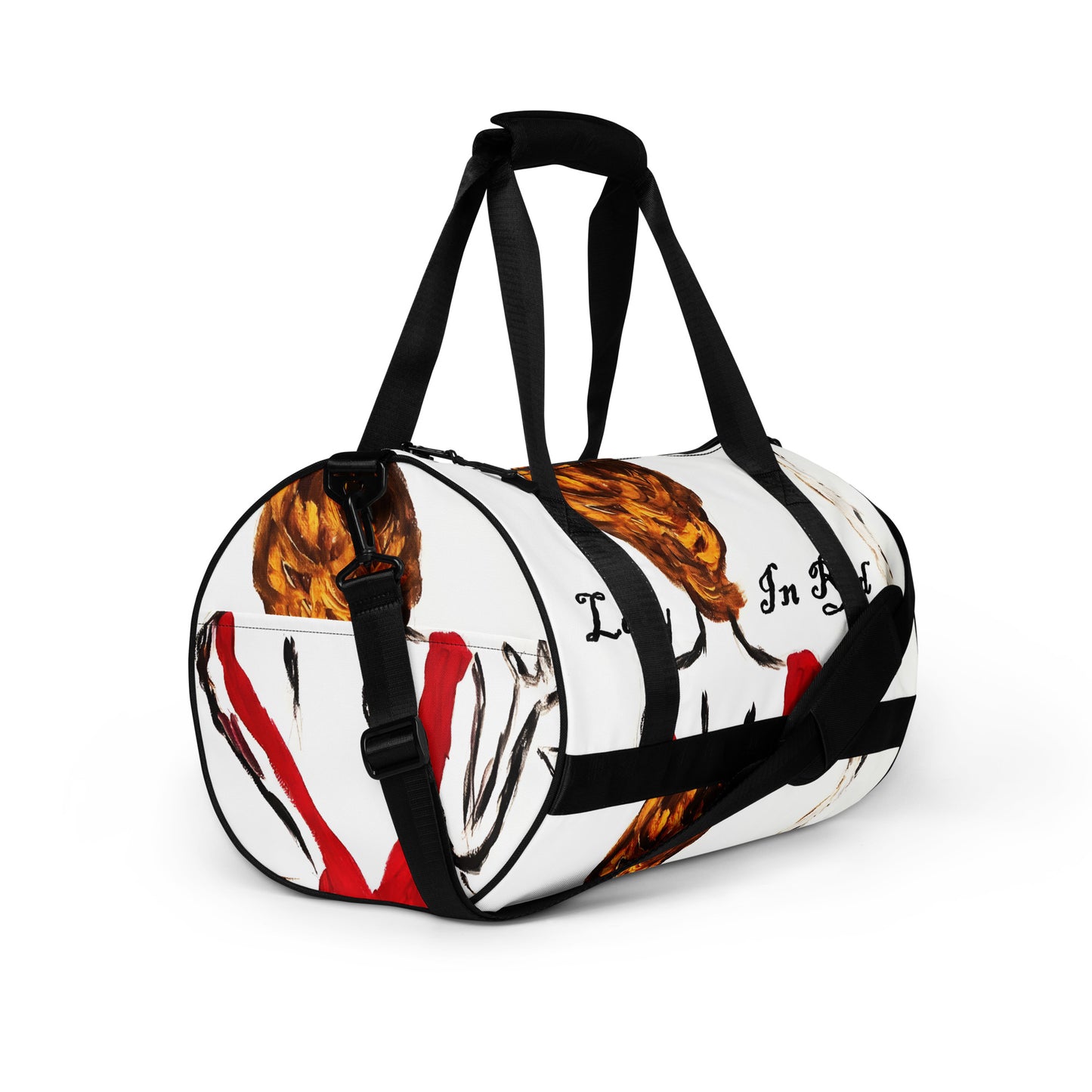 Lady In Red All-over print gym bag