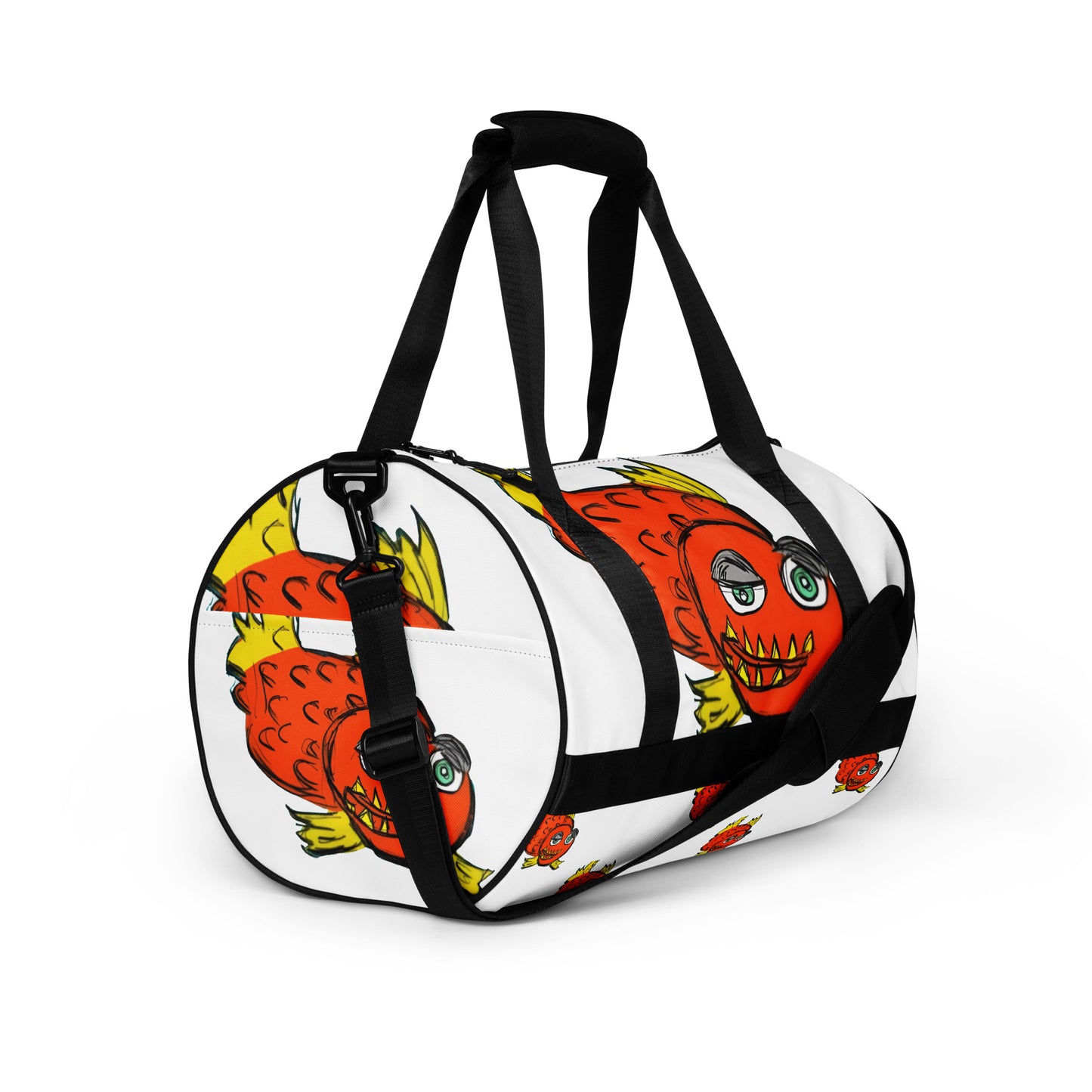 Piranha All-over print gym bag