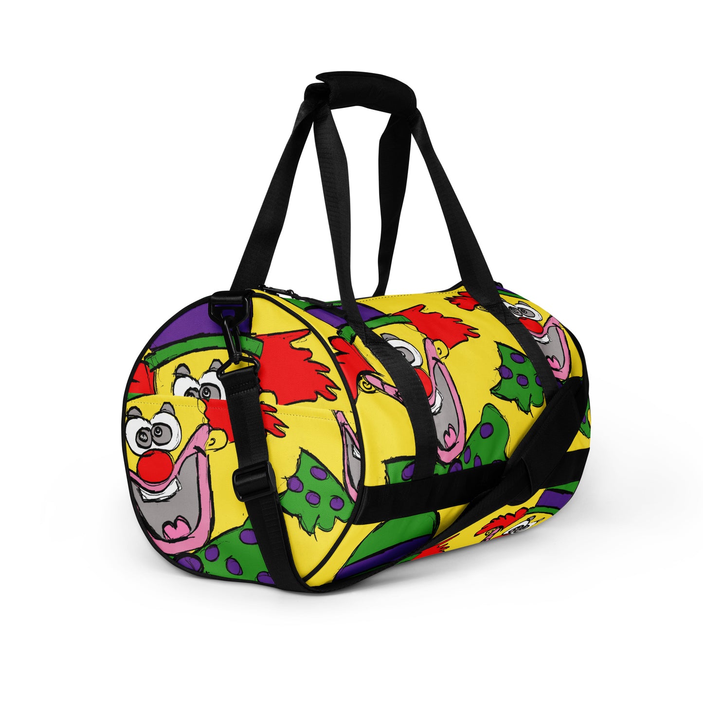 Clown Around Town All-over print gym bag