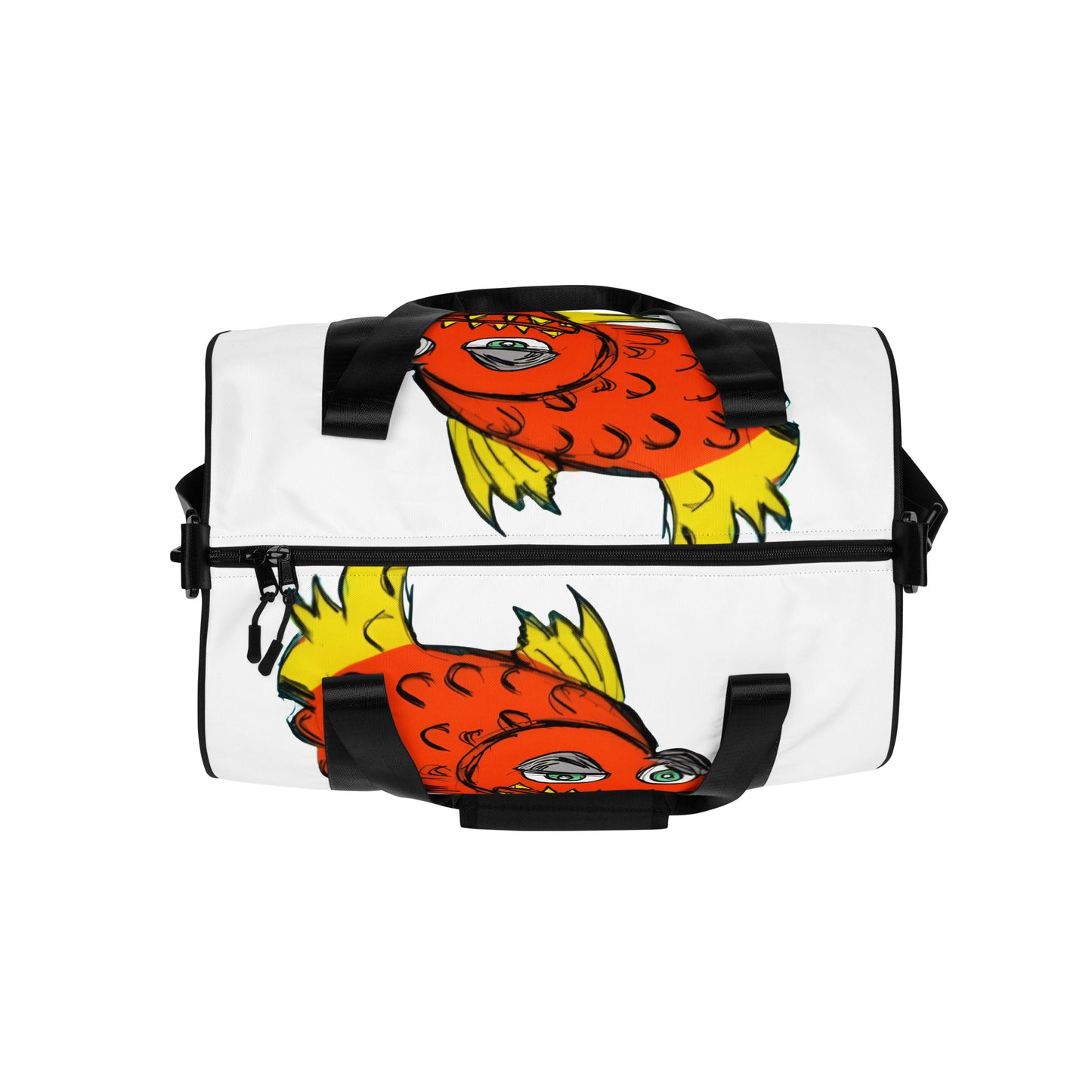Piranha All-over print gym bag