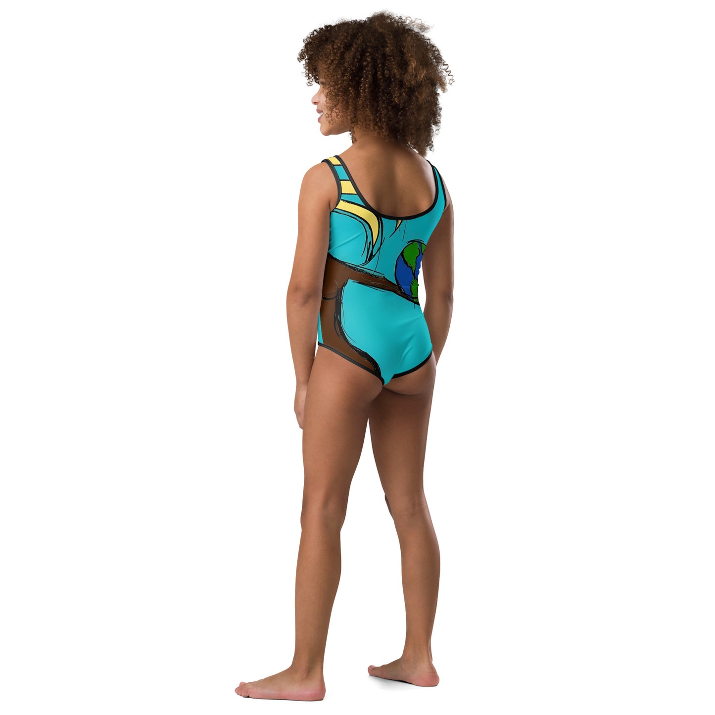I Hold My World All-Over Print Kids Swimsuit