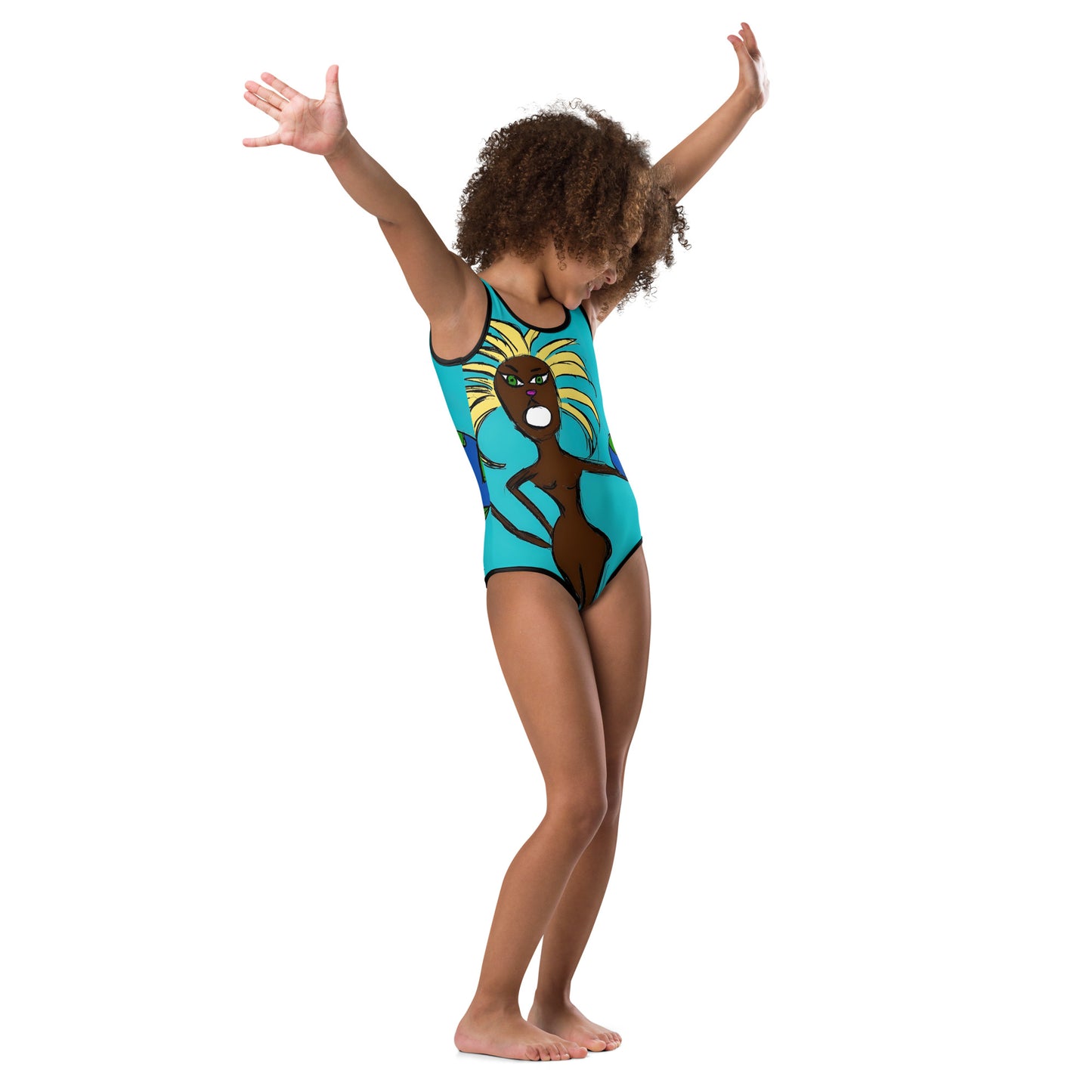 I Hold My World All-Over Print Kids Swimsuit
