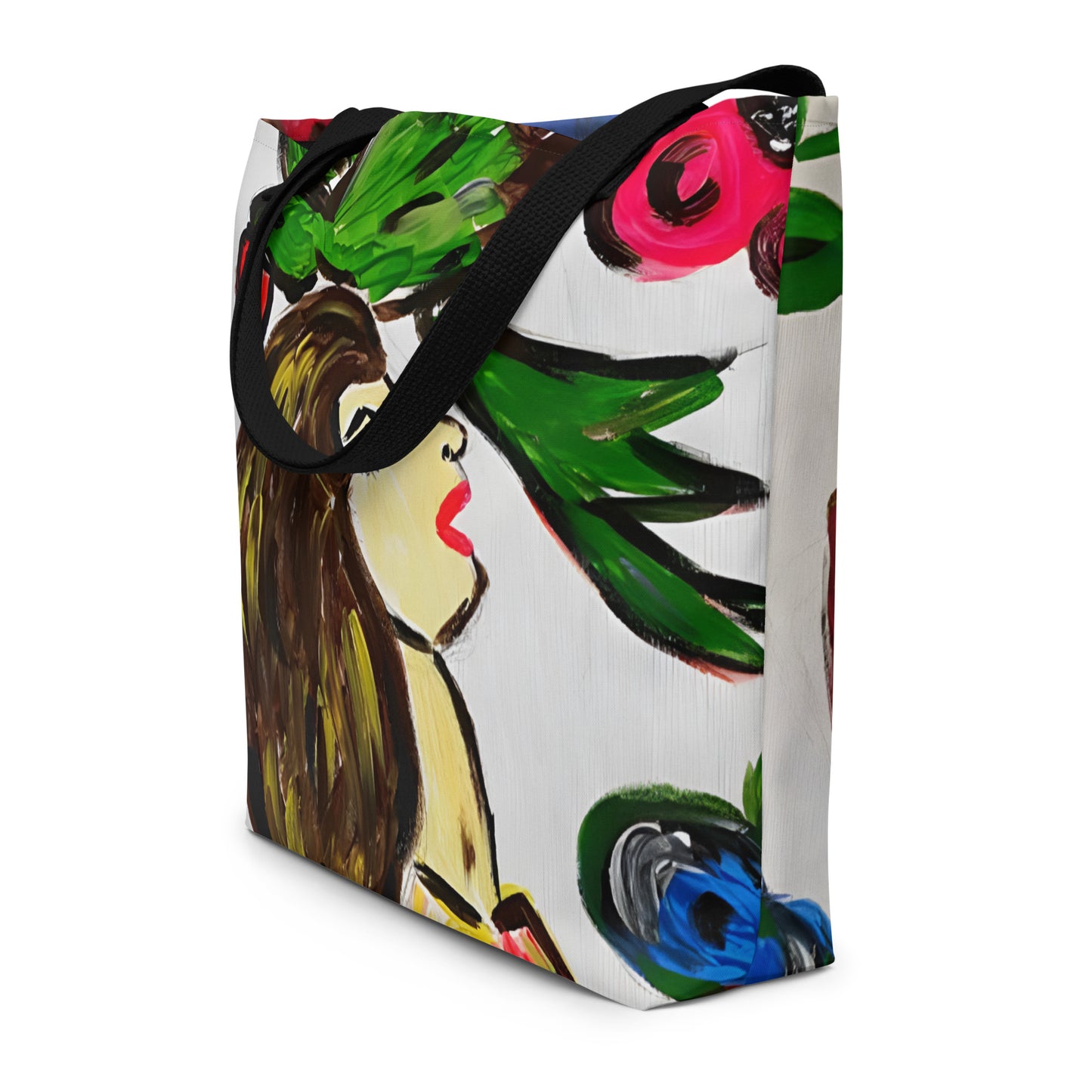 Life And Death All-Over Print Large Tote Bag