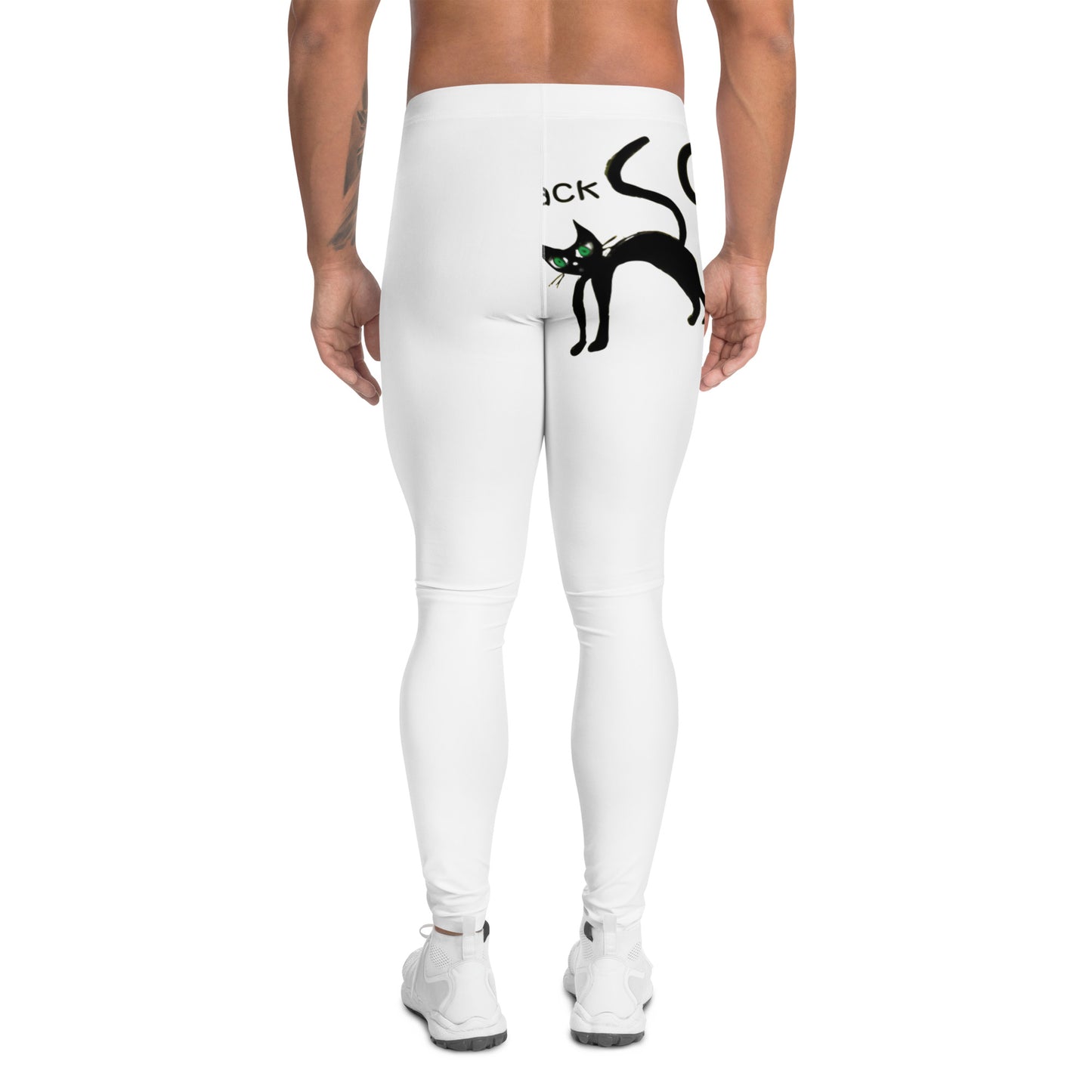 Black Cat Heart Attack Men's Leggings