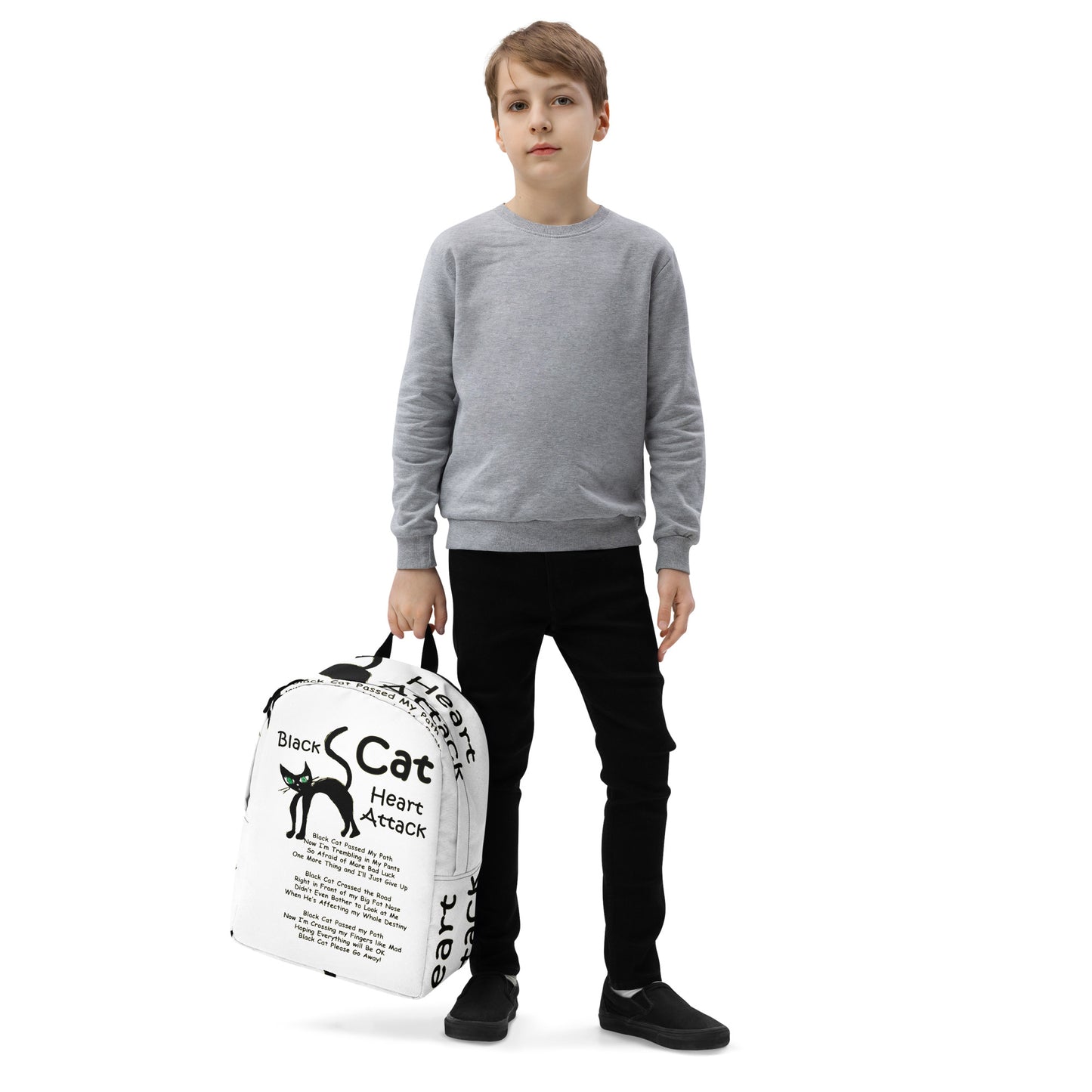 Black Cat Heart Attack Backpack
