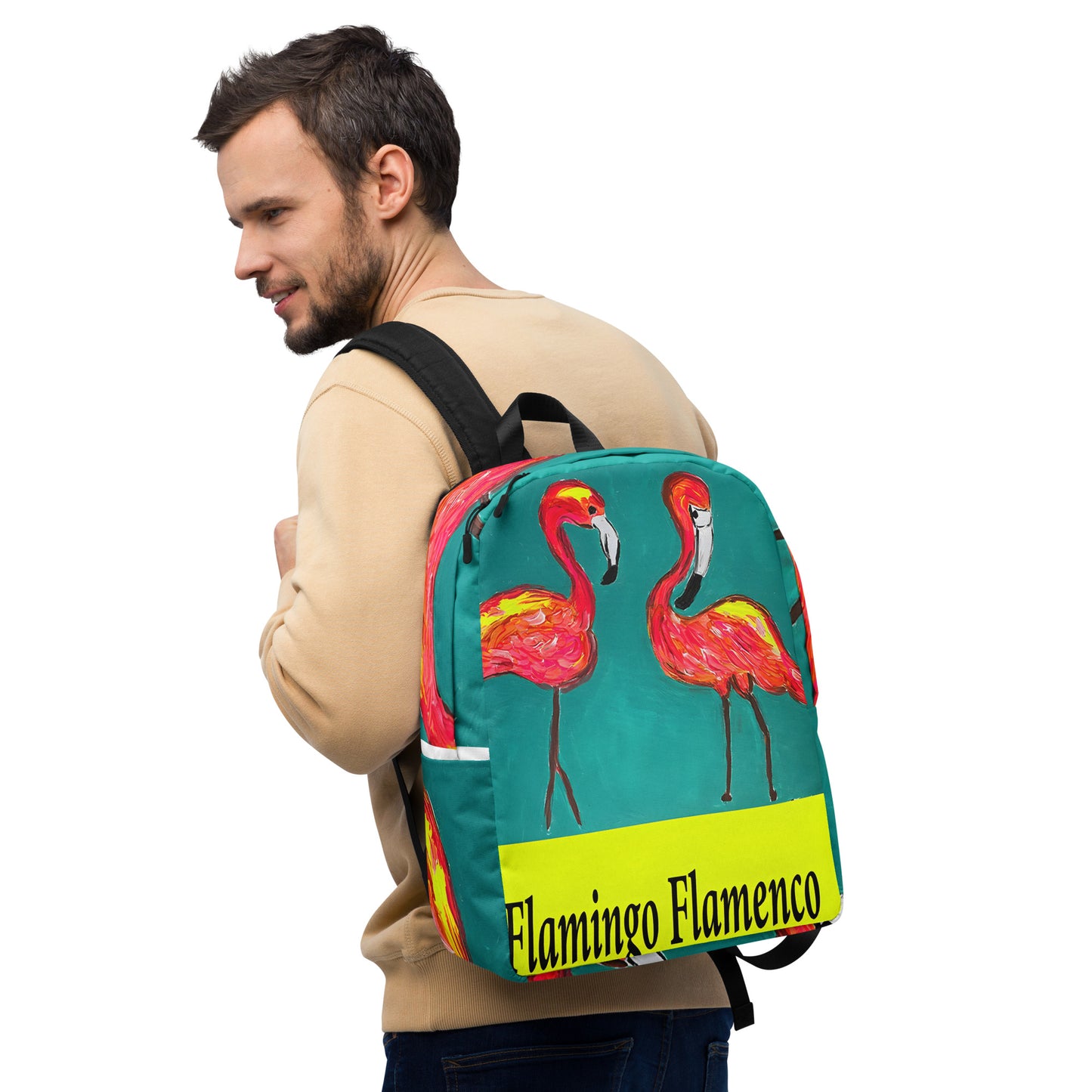 Flamingo Flamenco Minimalist Backpack