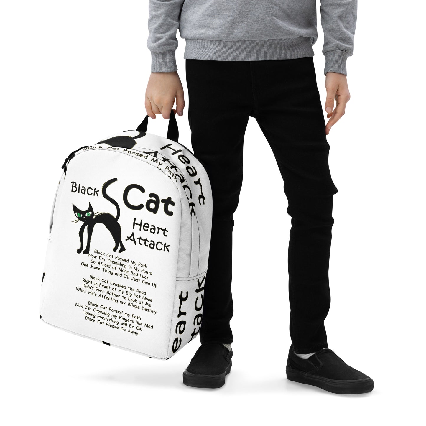Black Cat Heart Attack Backpack