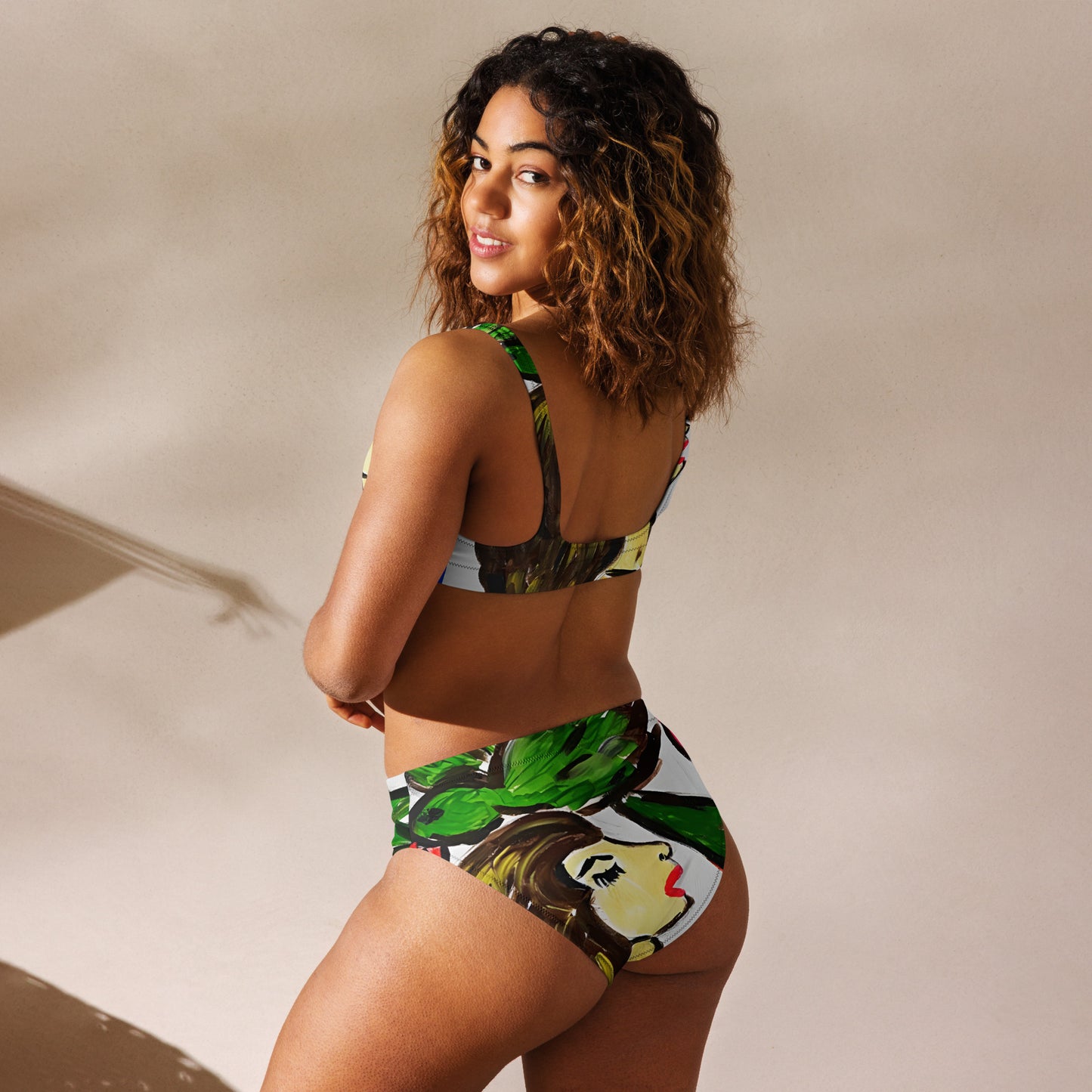 Life And Death Recycled high-waisted bikini