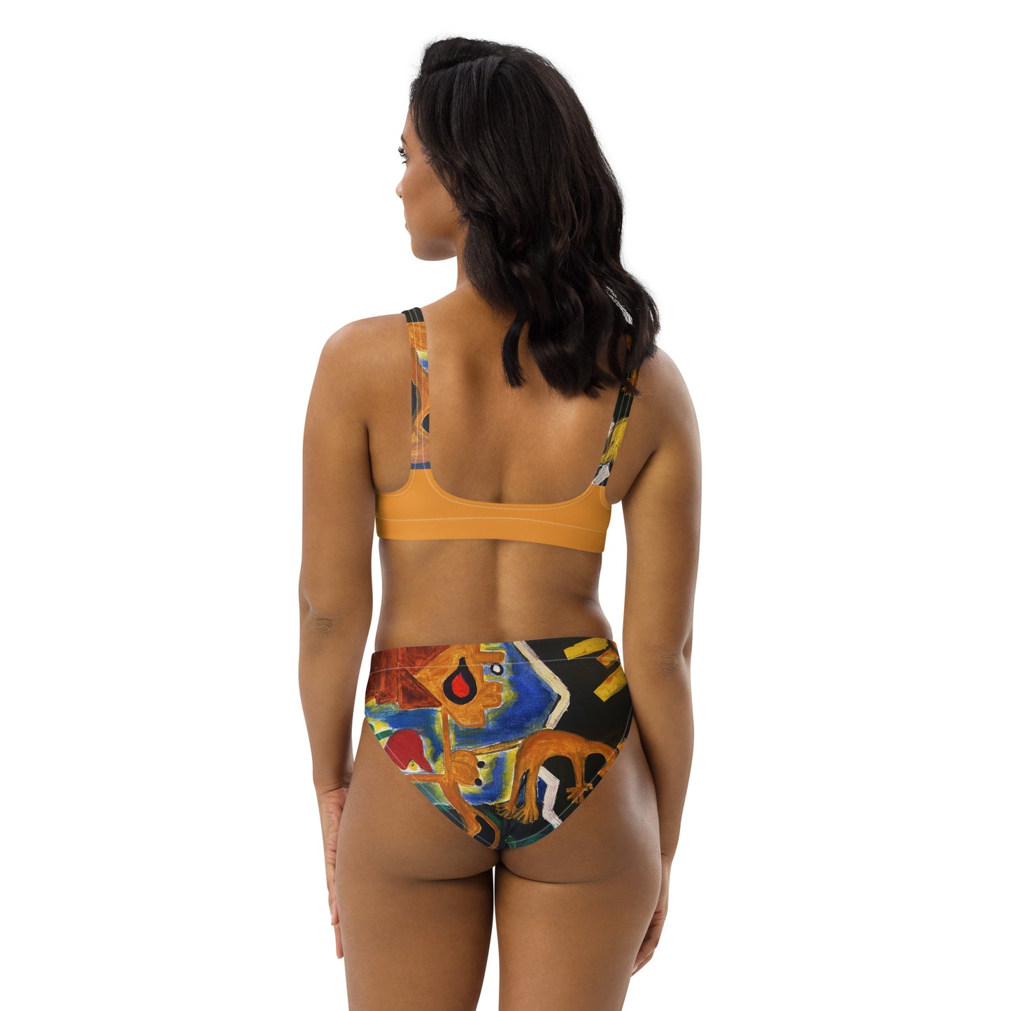 She's Surviving Recycled high-waisted bikini