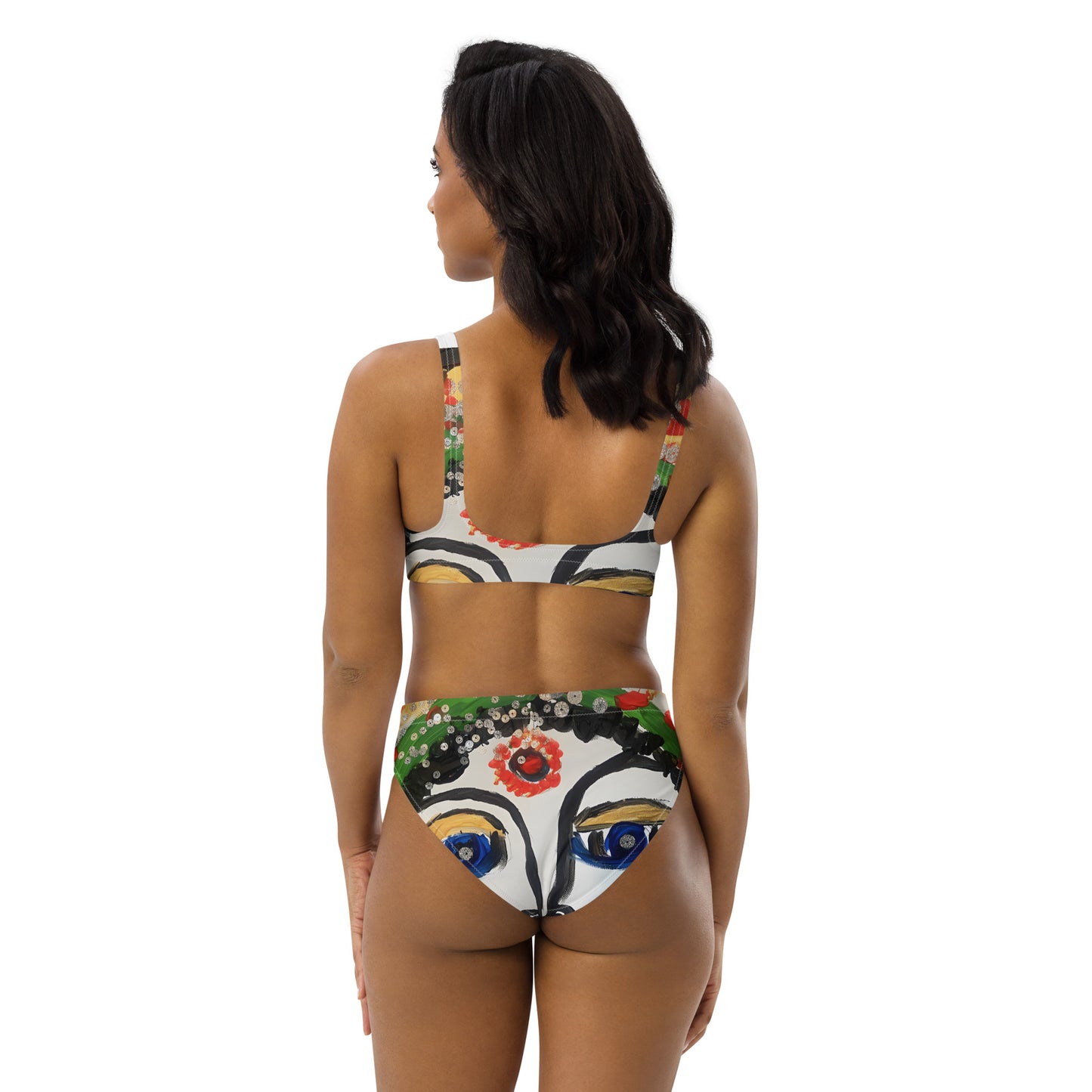 Indian Woman Recycled high-waisted bikini