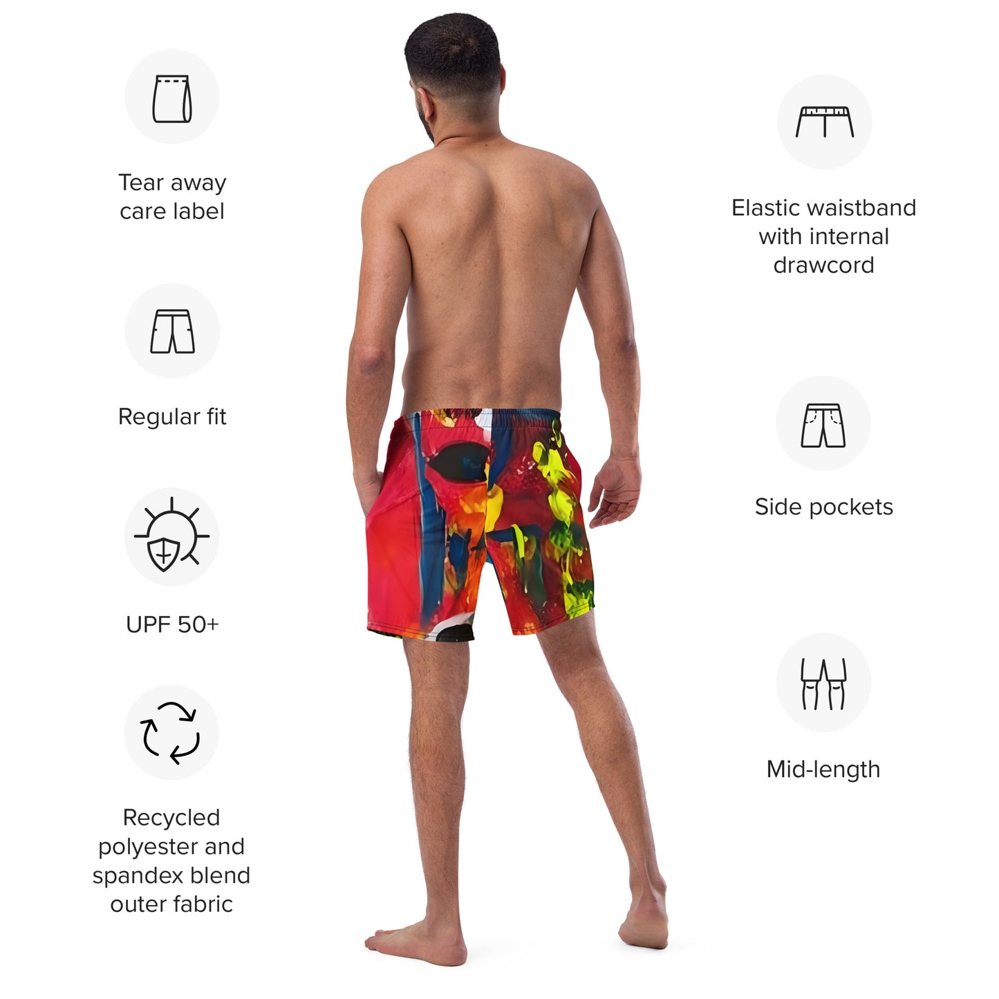 Running With The Bulls Men's swim trunks - A Tango to Life
