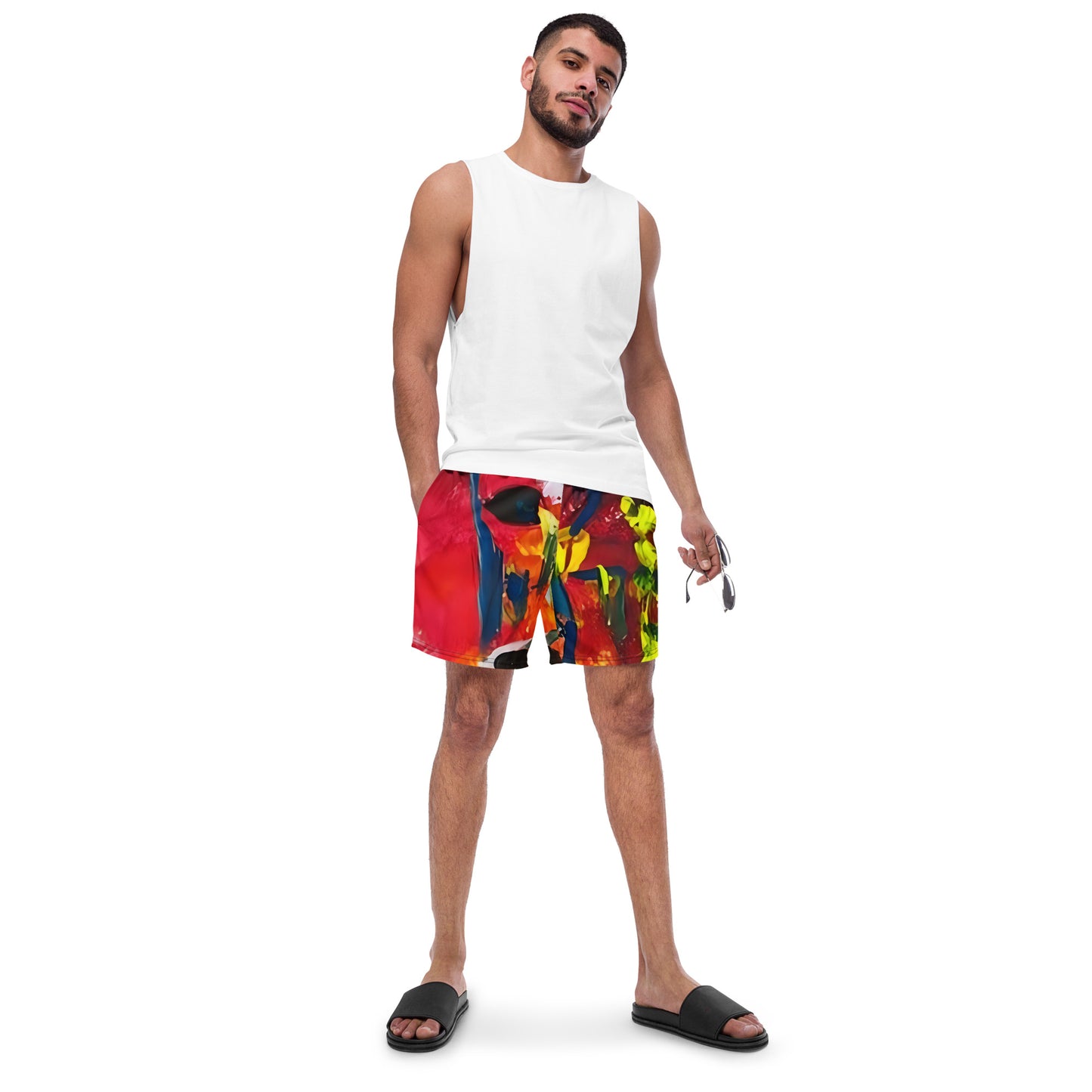 Running With The Bulls Men's swim trunks - A Tango to Life