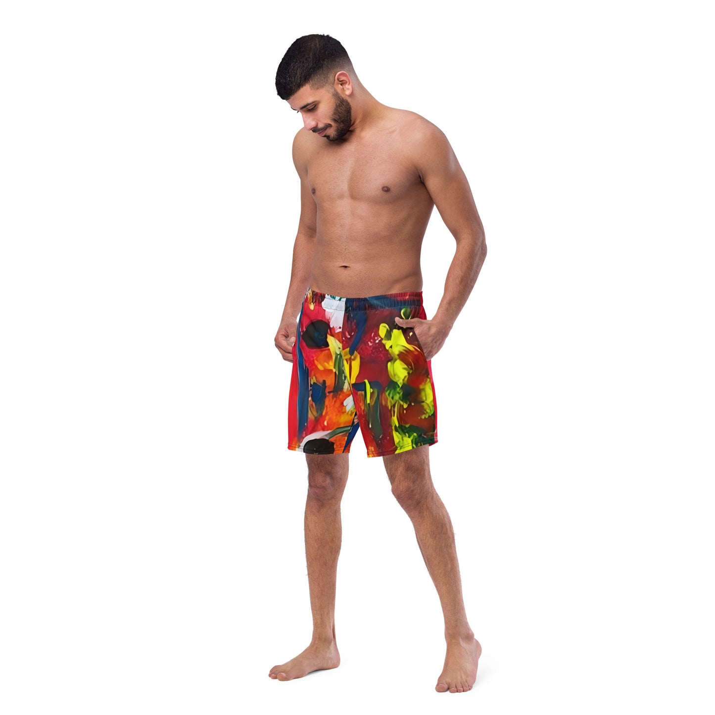 Running With The Bulls Men's swim trunks - A Tango to Life