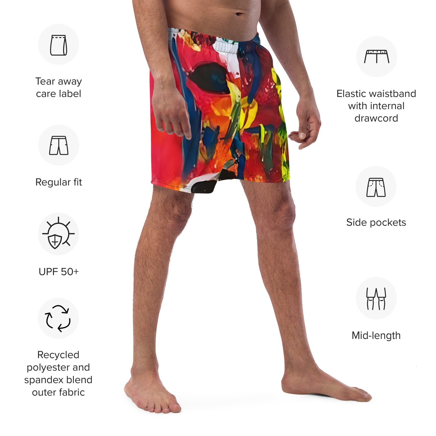 Running With The Bulls Men's swim trunks - A Tango to Life