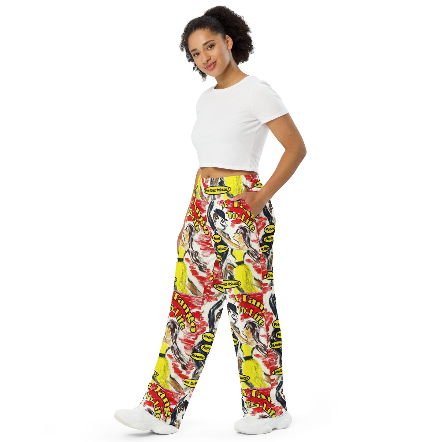 A Tango to Life Book Cover Vol 1 All-over print unisex wide-leg pants