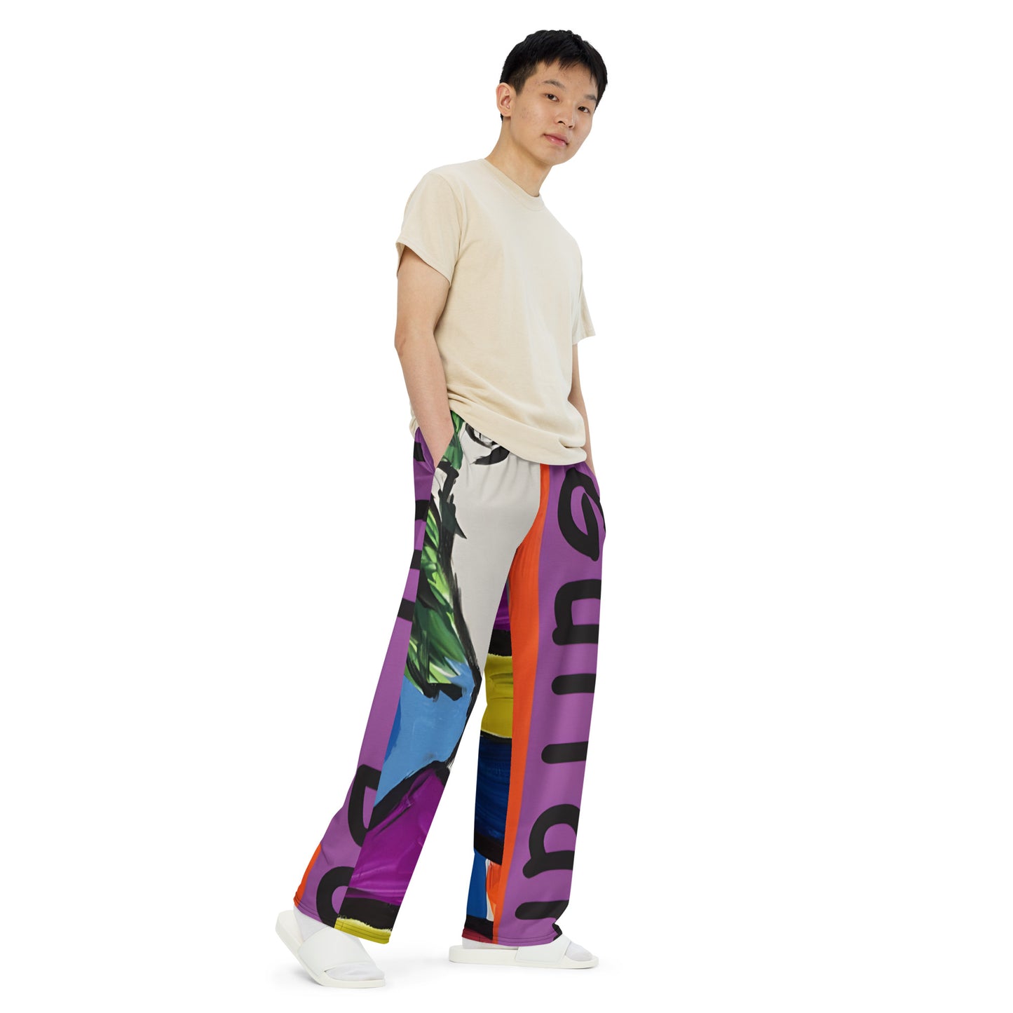 Guitar Boy All-over print unisex wide-leg pants