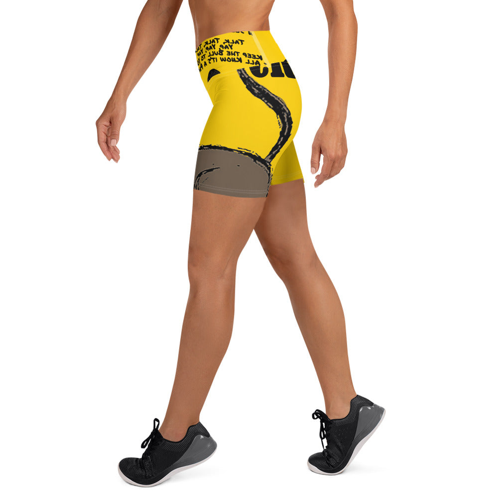 Bull Crap Yoga Shorts