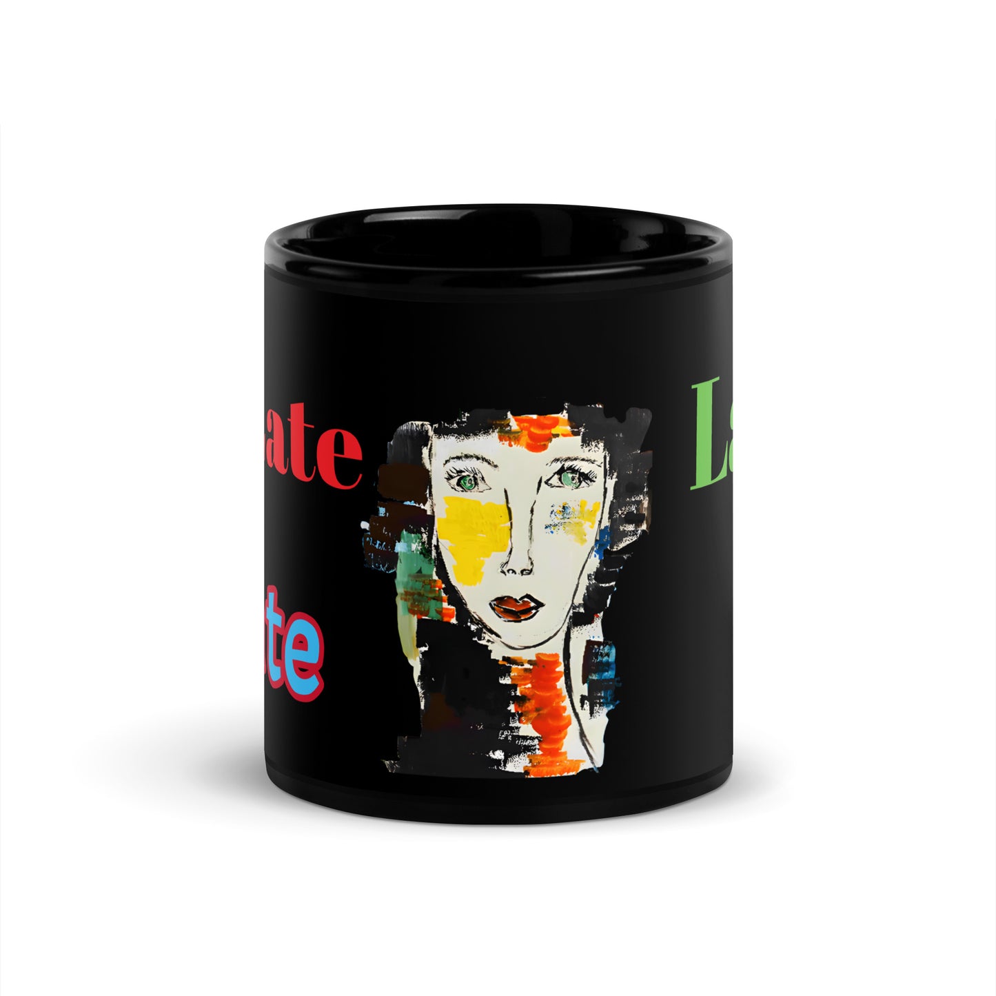"I AM" Black Glossy Mug