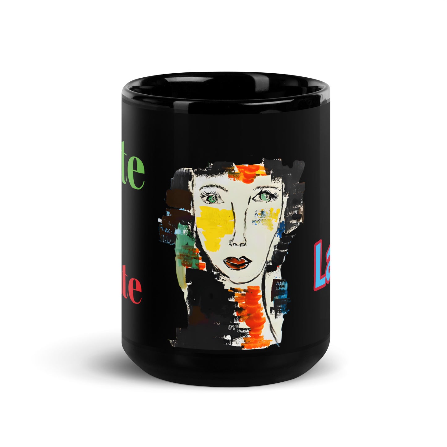 "I AM" Black Glossy Mug