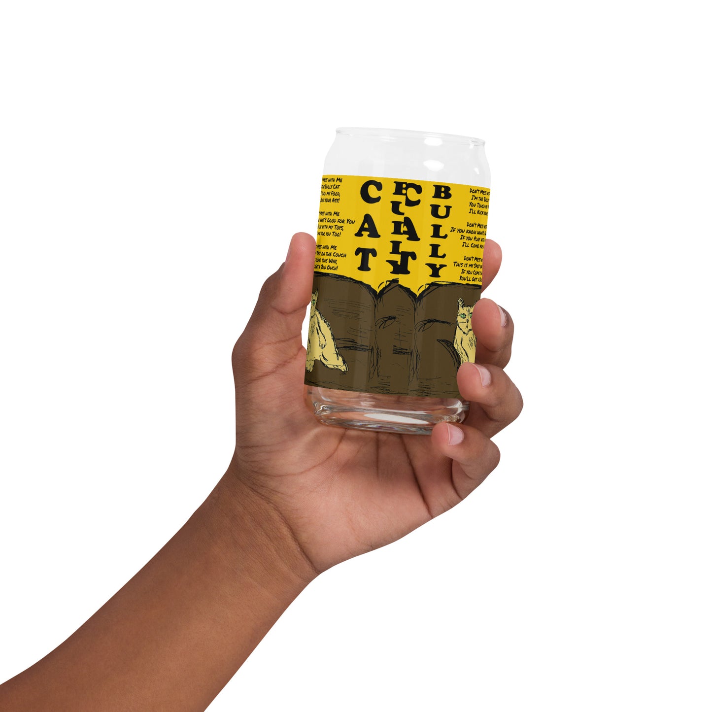 Can-shaped glass
