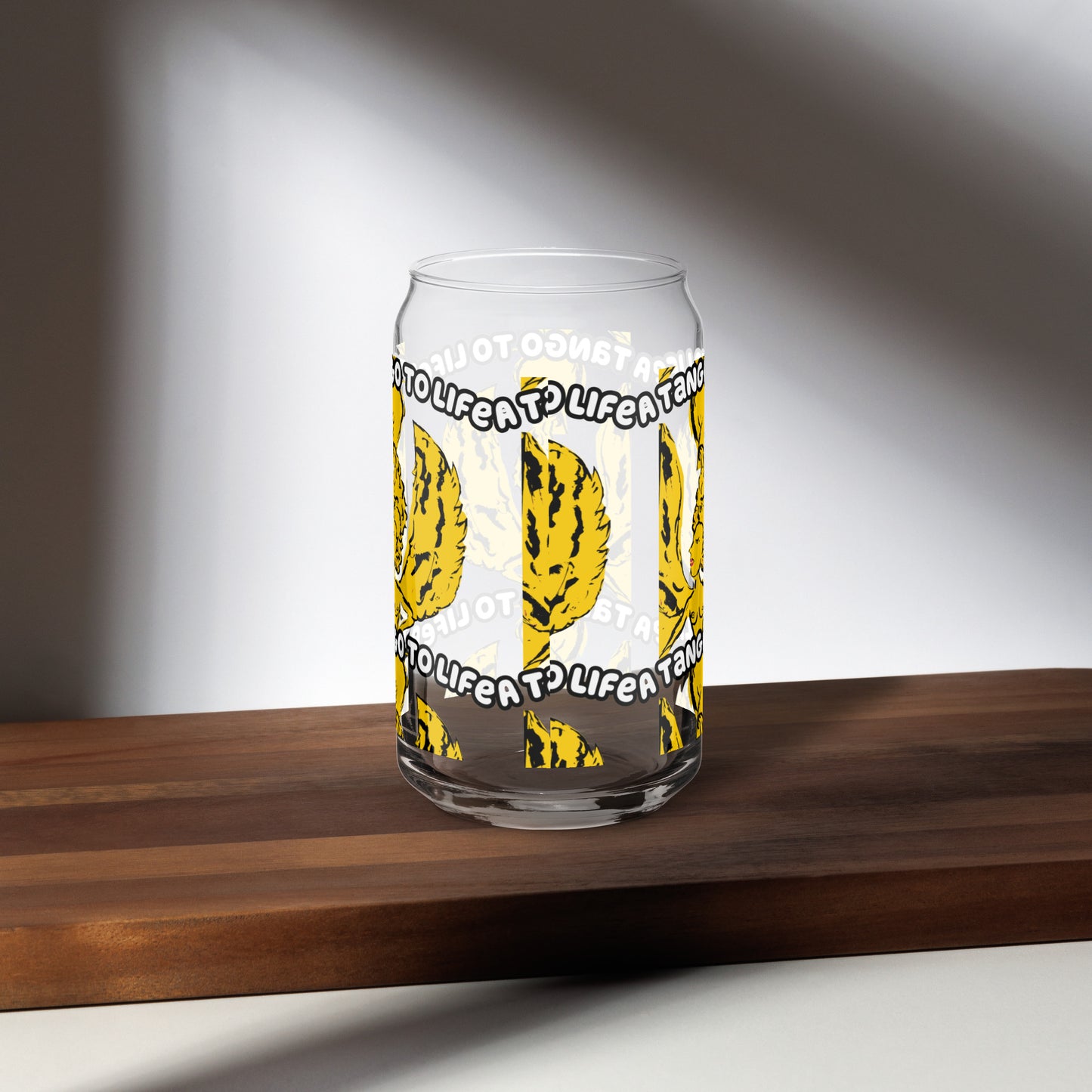 Stuck Up Can-shaped glass