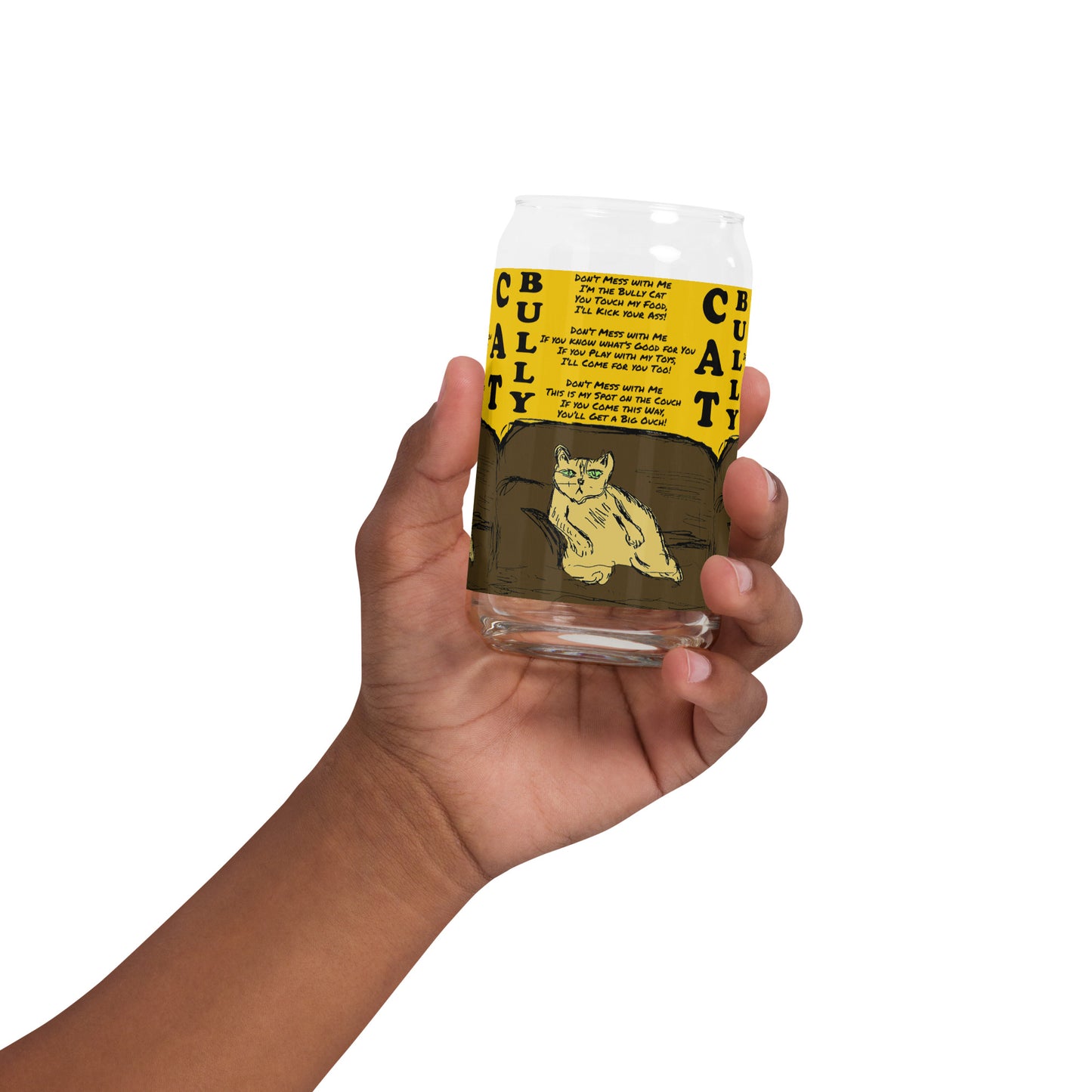 Can-shaped glass