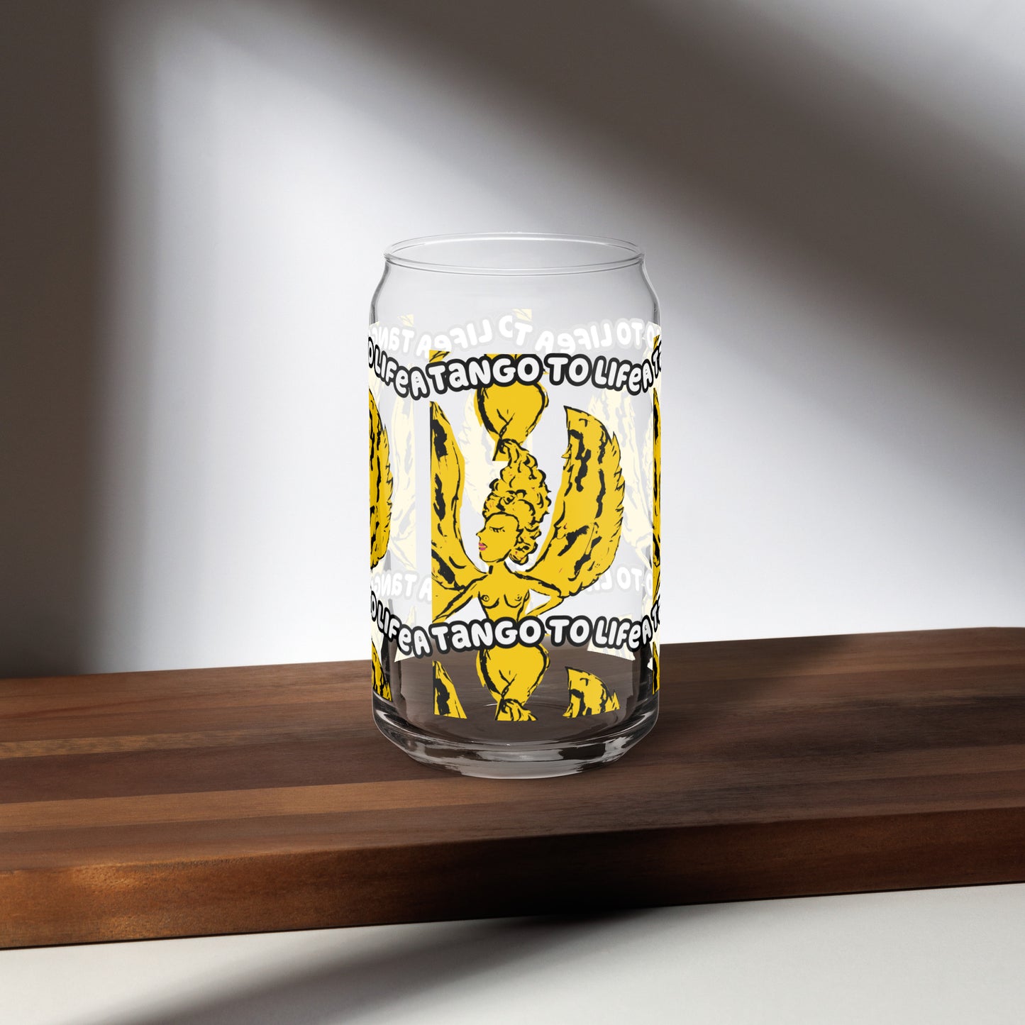 Stuck Up Can-shaped glass