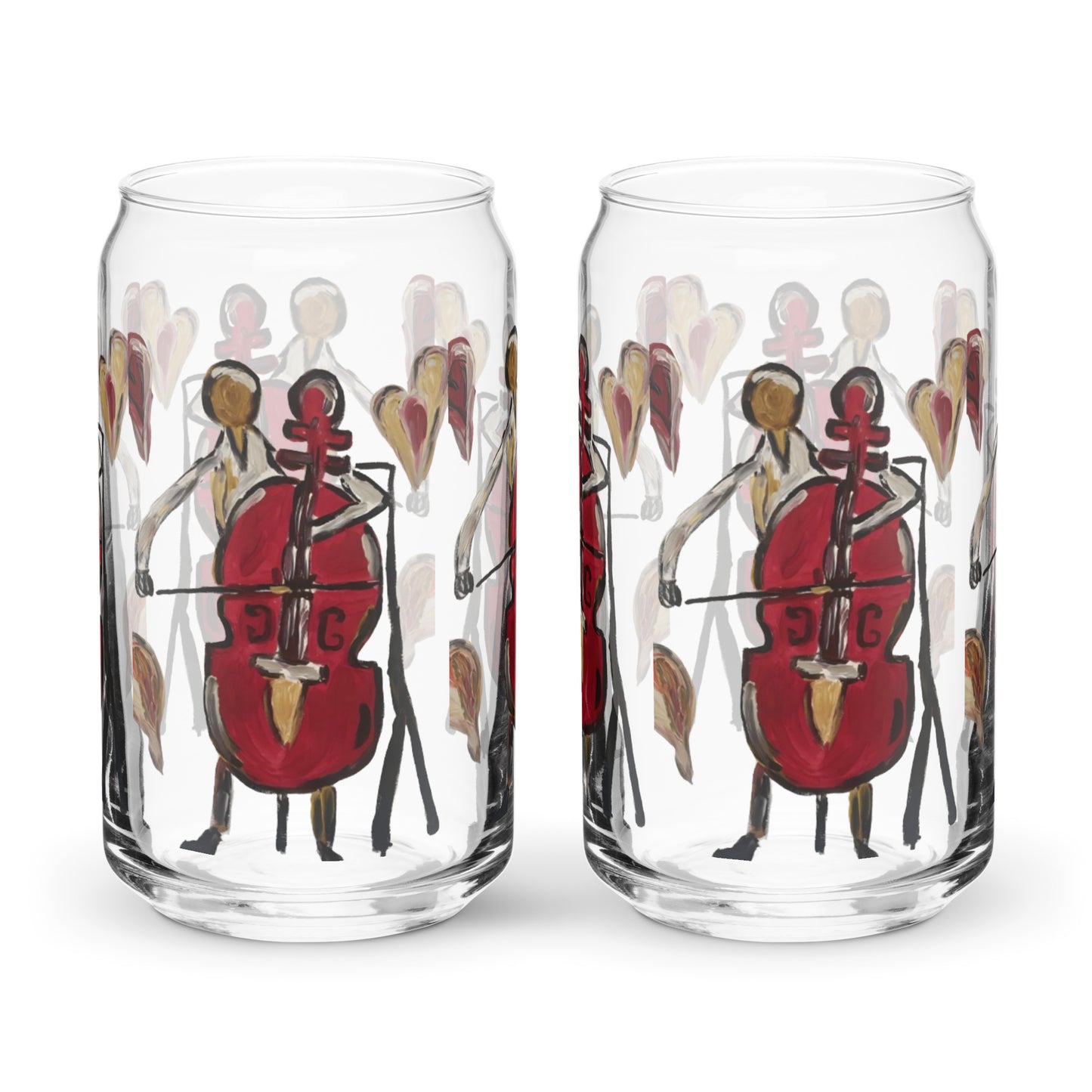 I Will Play You Can-shaped glass