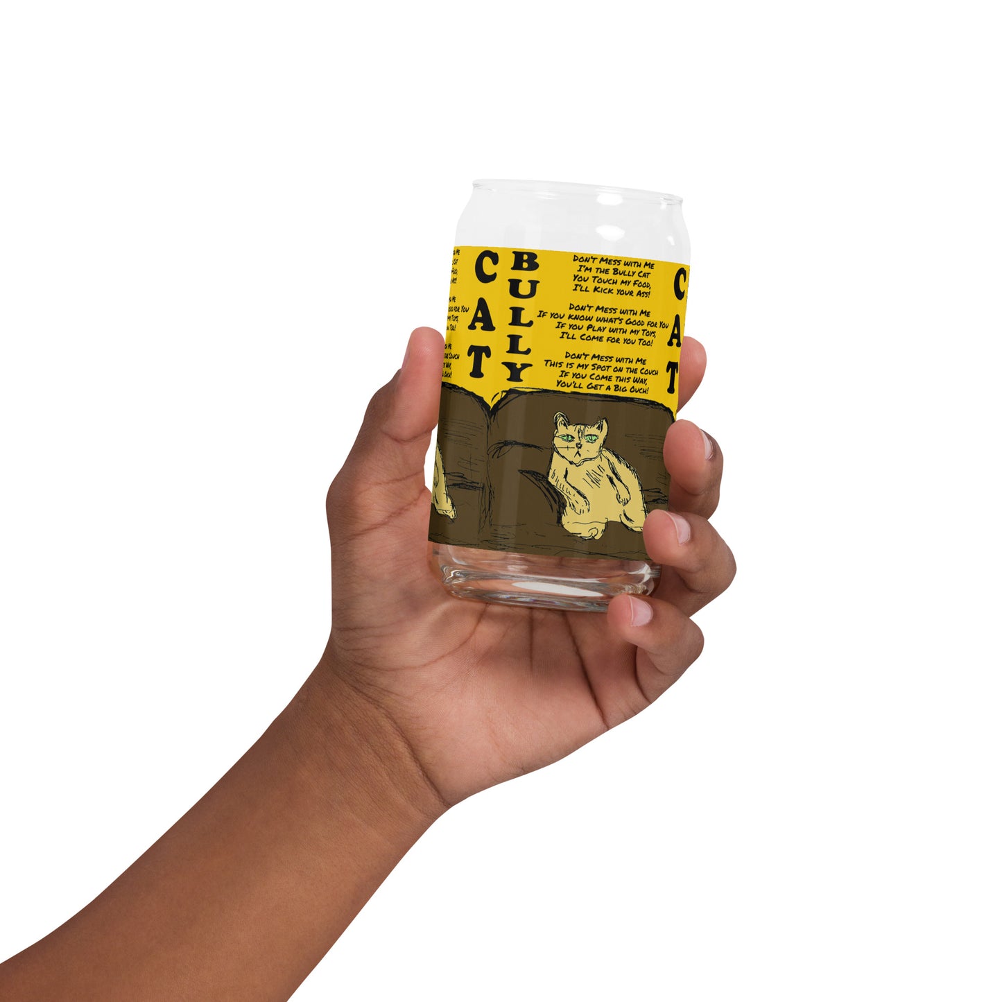 Can-shaped glass