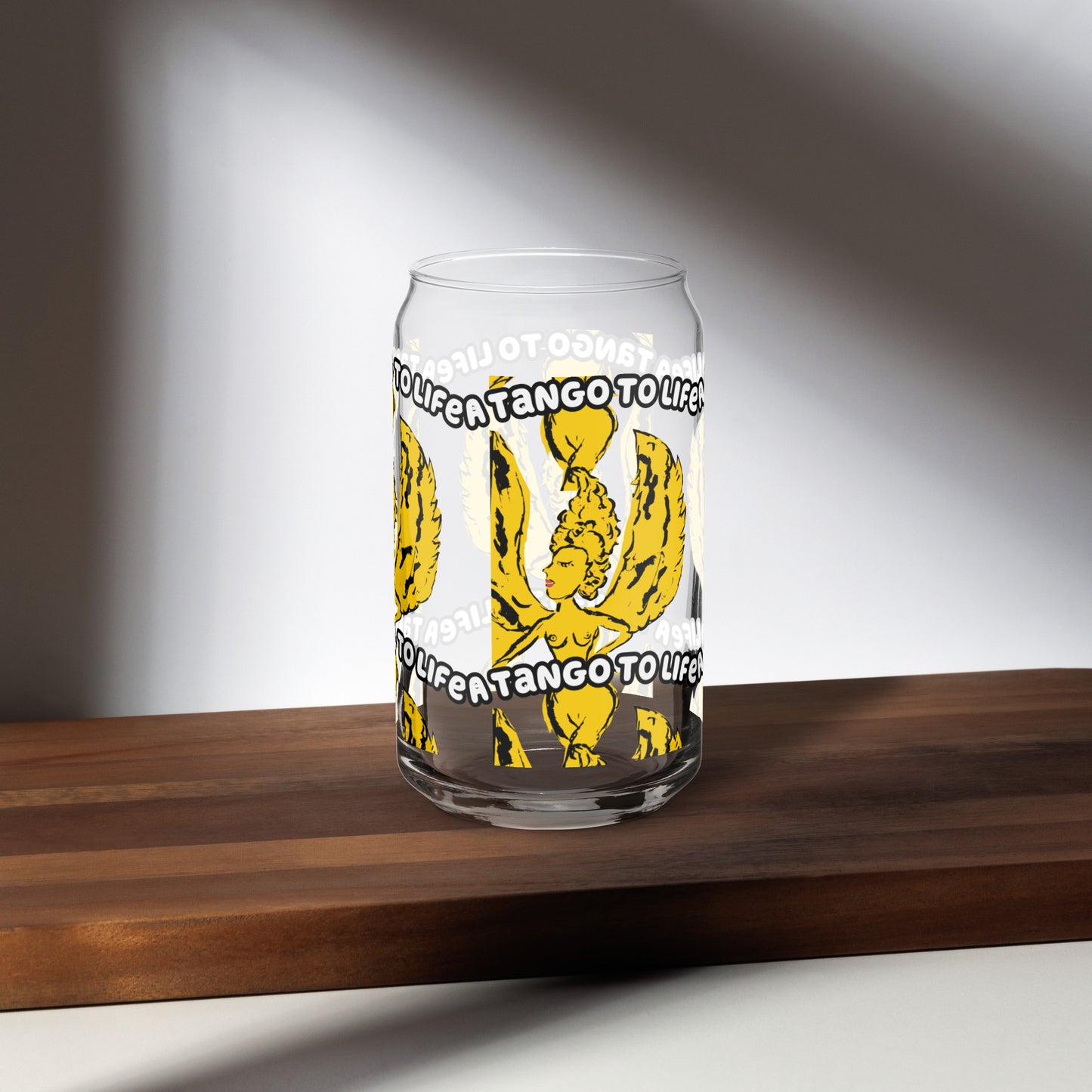Stuck Up Can-shaped glass