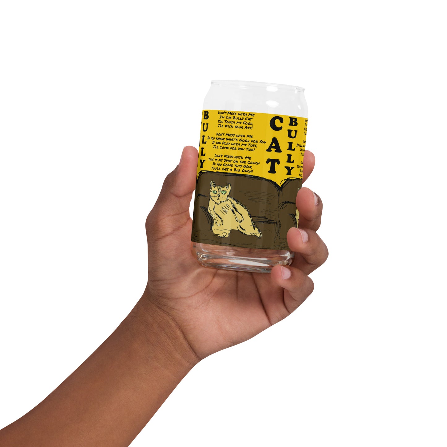 Can-shaped glass