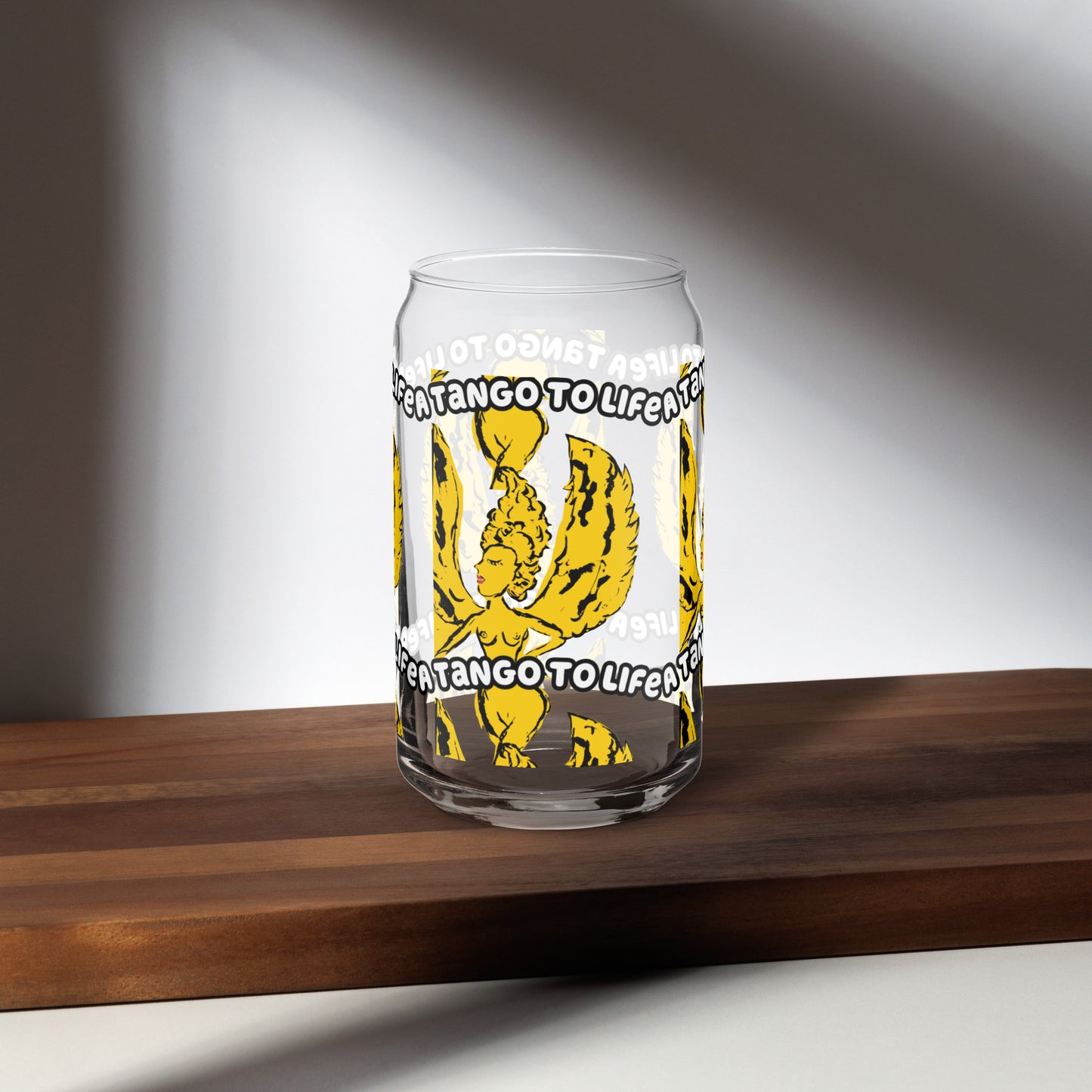Stuck Up Can-shaped glass