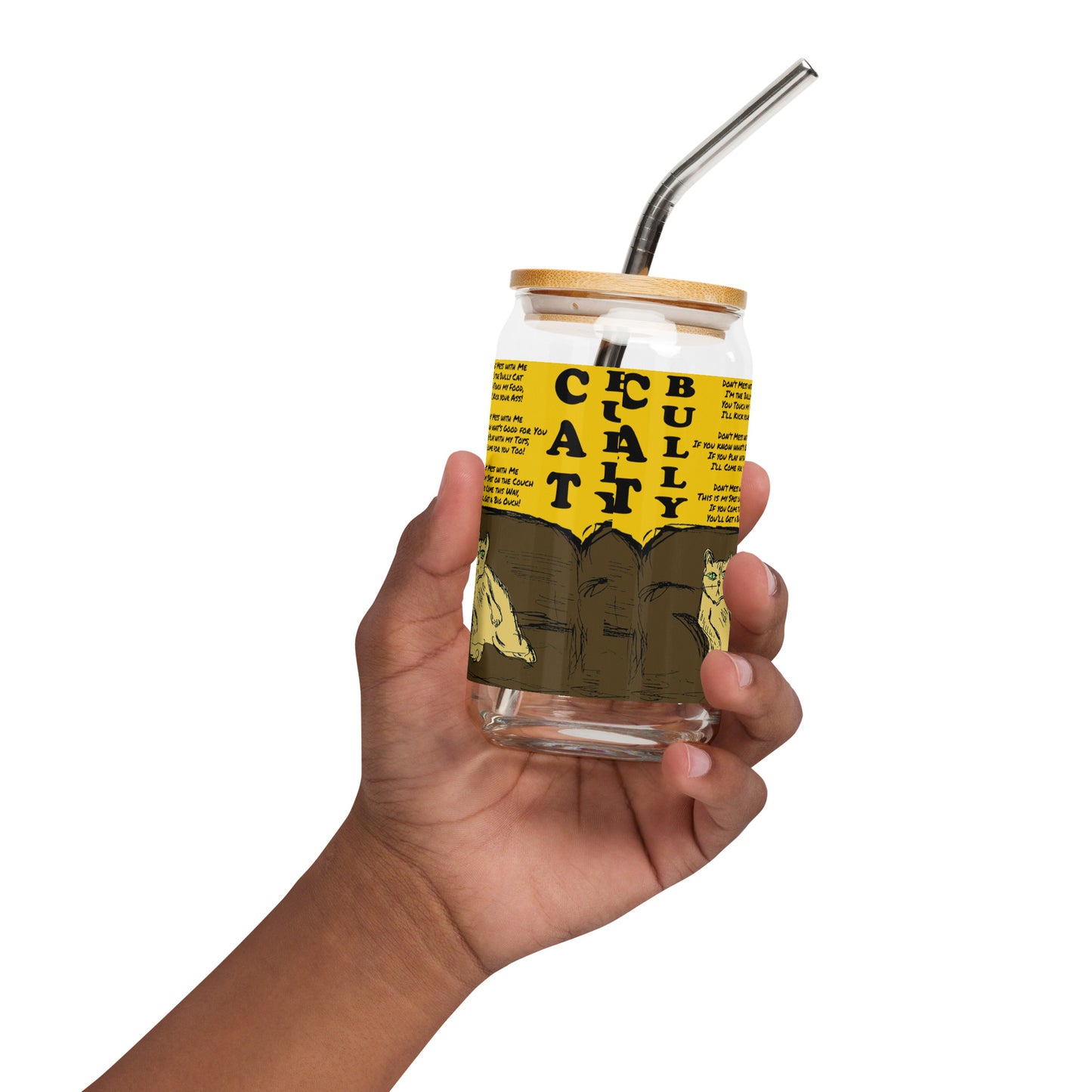 Can-shaped glass