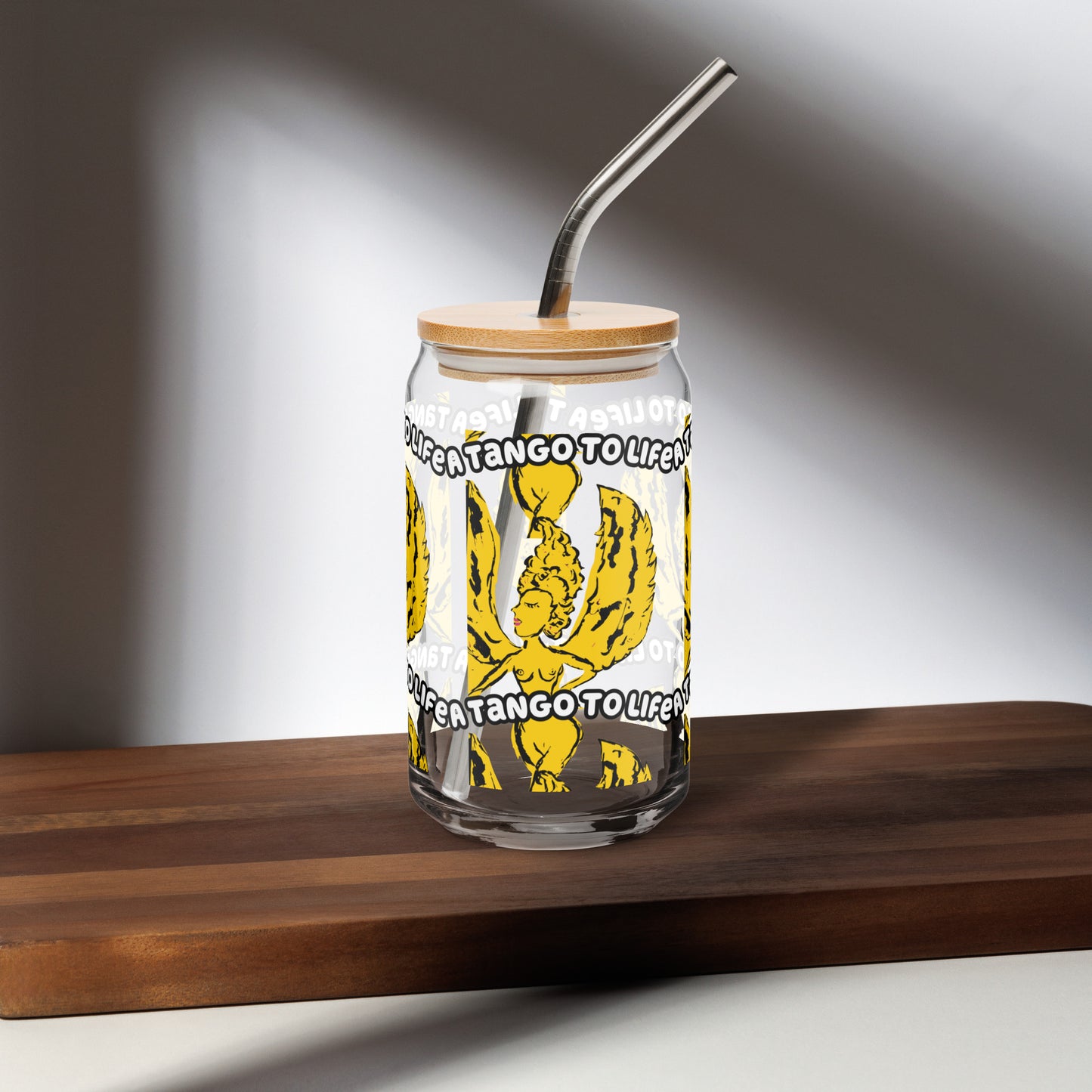 Stuck Up Can-shaped glass