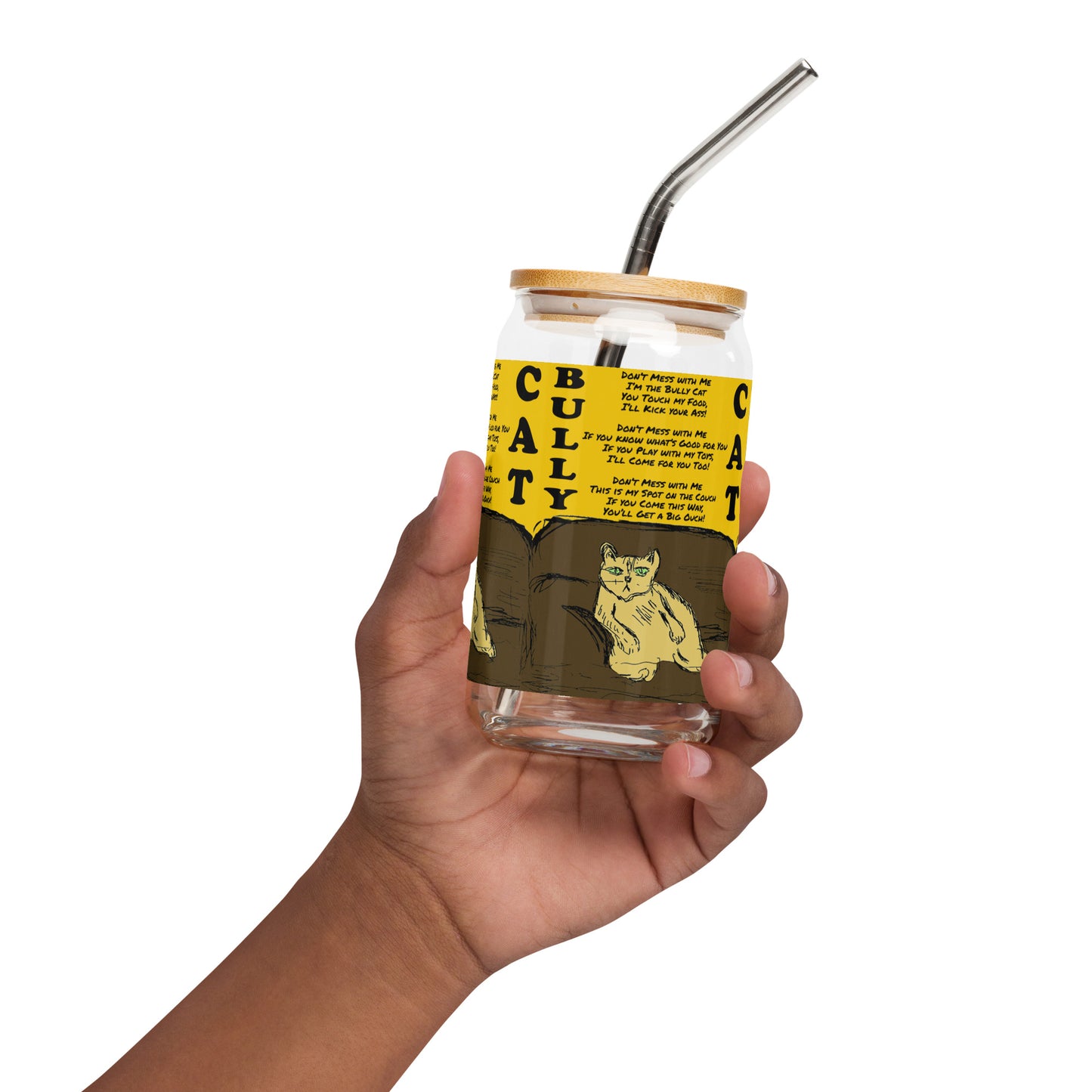 Can-shaped glass