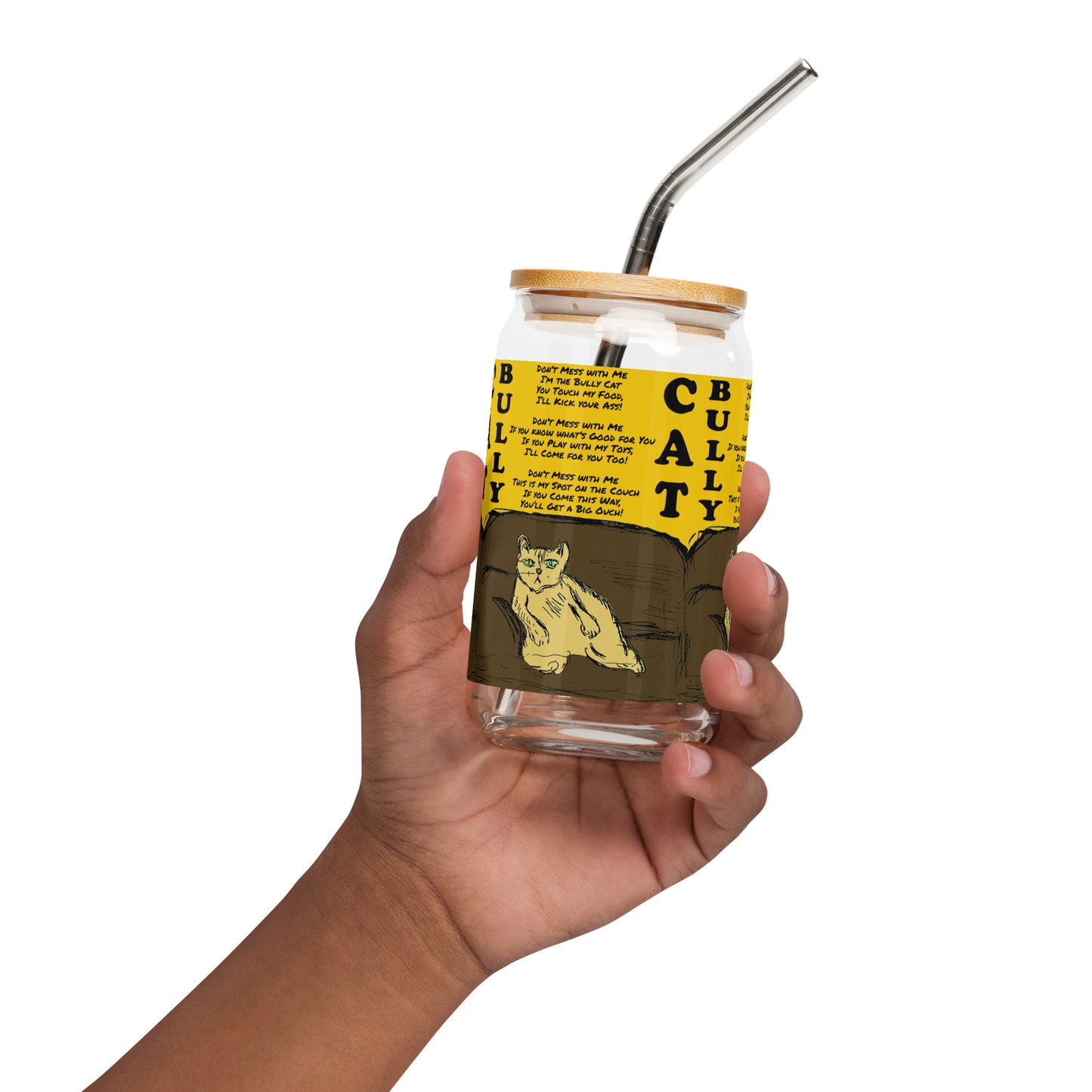 Can-shaped glass