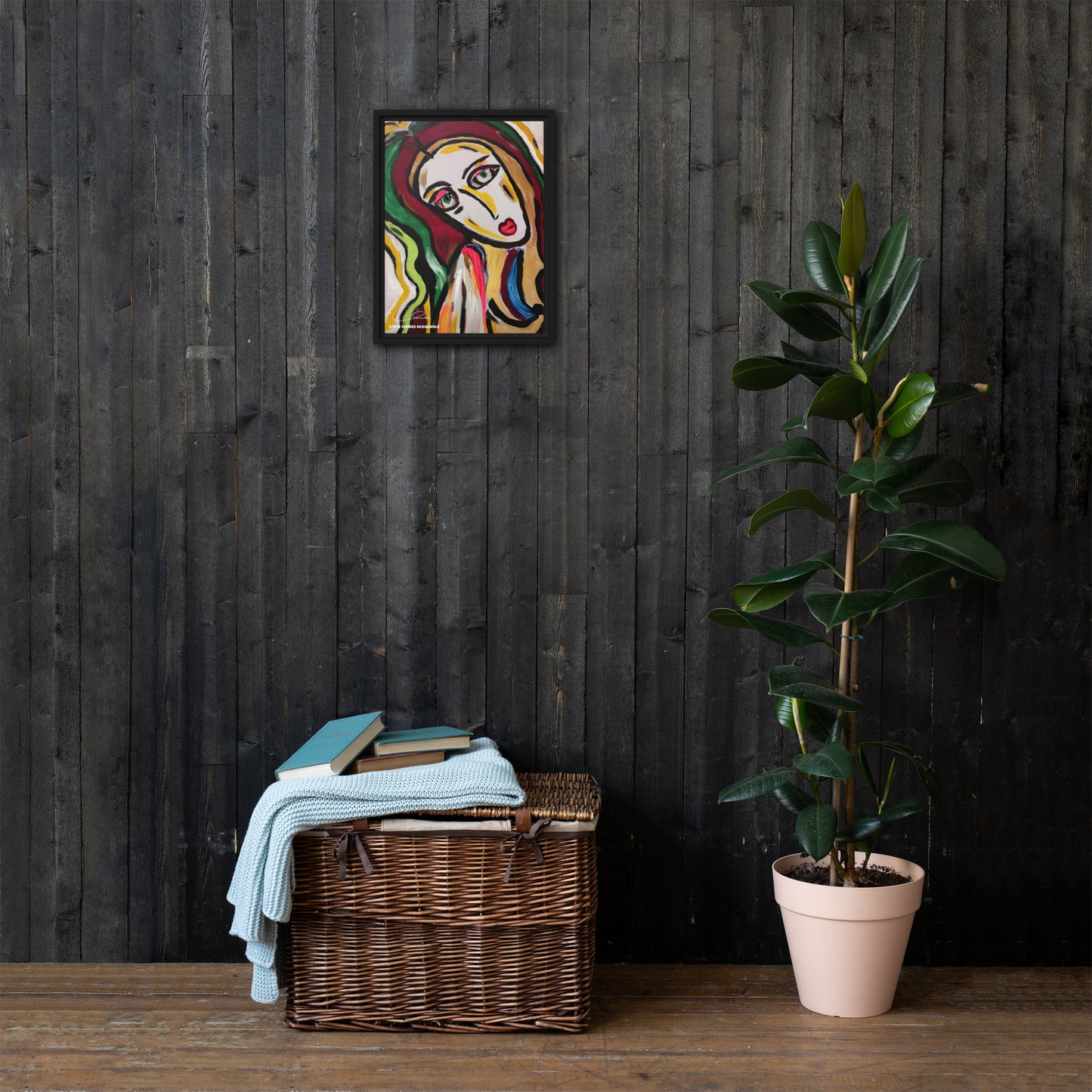 Saint Framed canvas