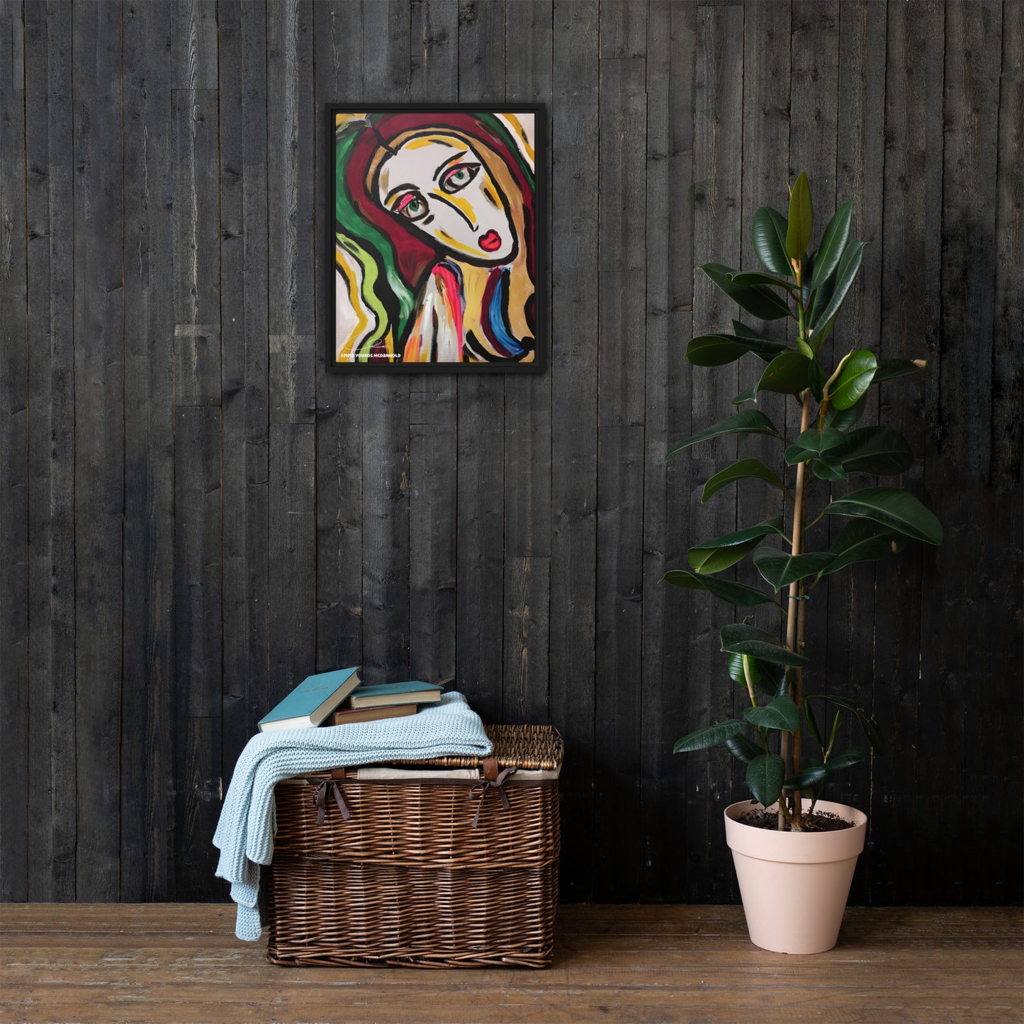 Saint Framed canvas