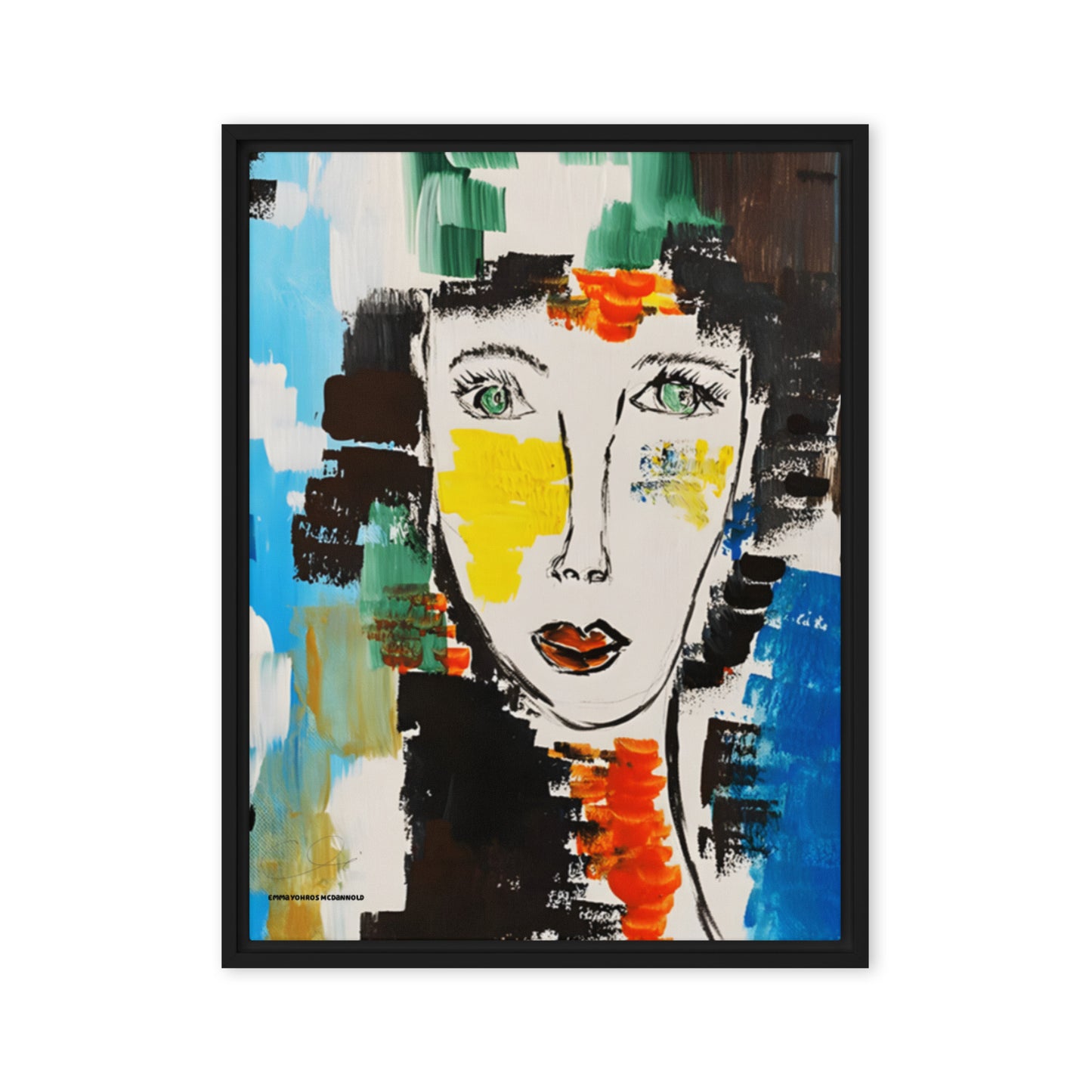 "I AM" Framed canvas